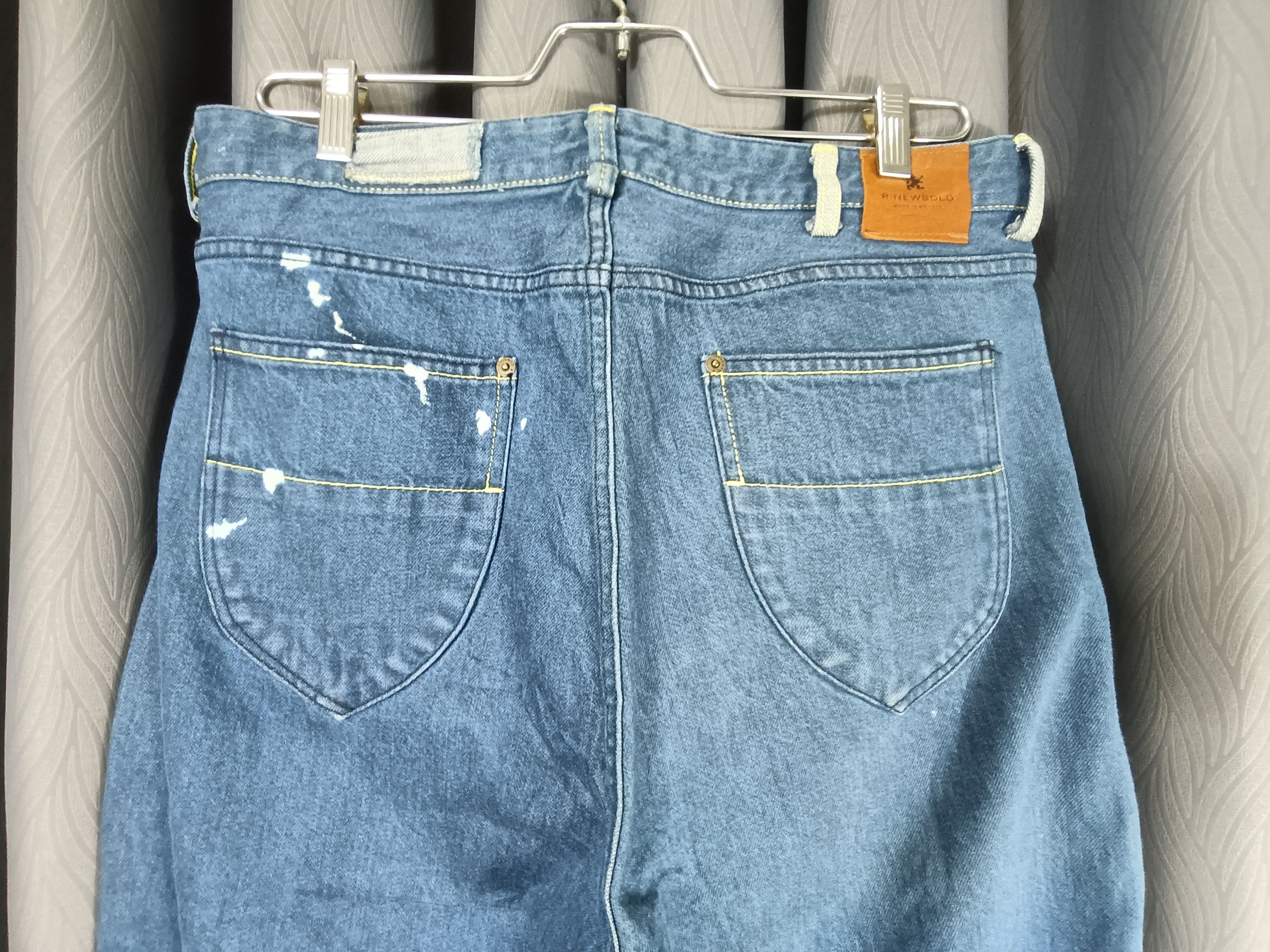 R.Newbold Bleached blue/white denim pants Size L Size US 33 - 6 Thumbnail