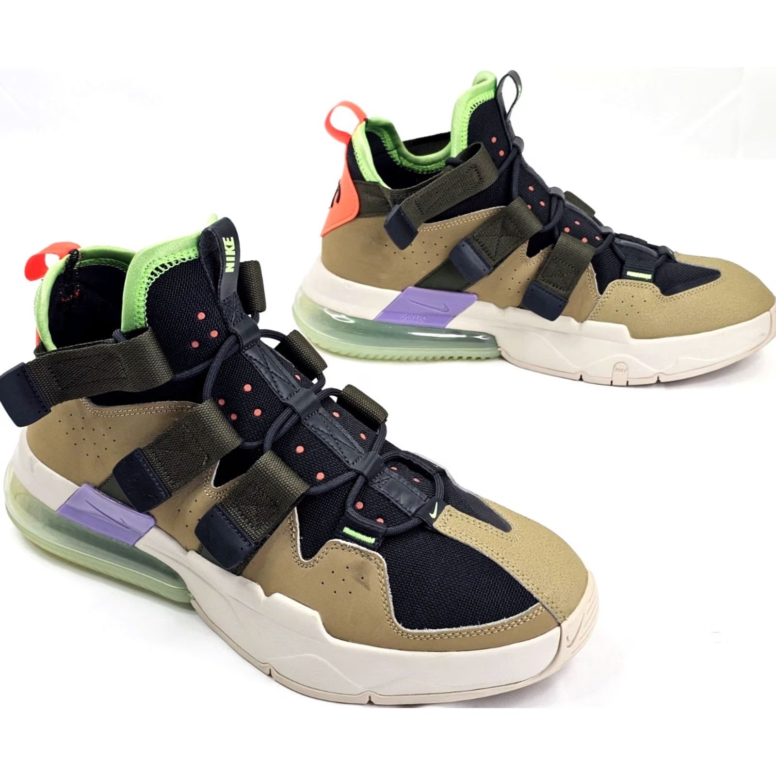 Nike Nike Air Edge 270 Athletic Trainer Shoe Men 12.5 Olive Green Black Mid Top EUC Size US L / EU 52-54 / 3 - 2 Thumbnail