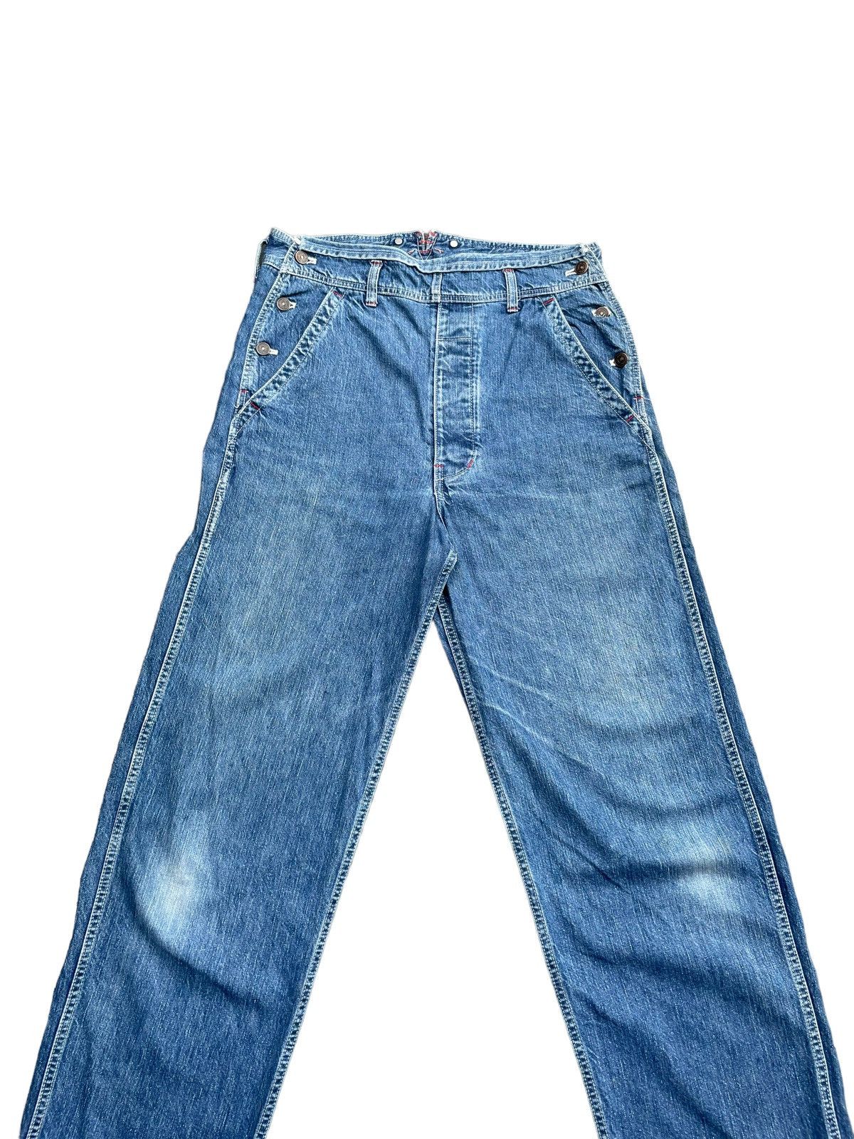 Japanese Brand Vintage Mens Batsu Denim Size US 34 / EU 50 - 3 Thumbnail