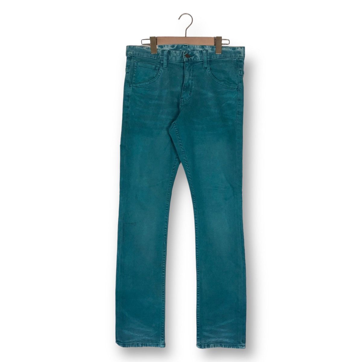 image of Vintage Rattle Trap Dyed Denim Jeans in Blue, Men's (Size 32)