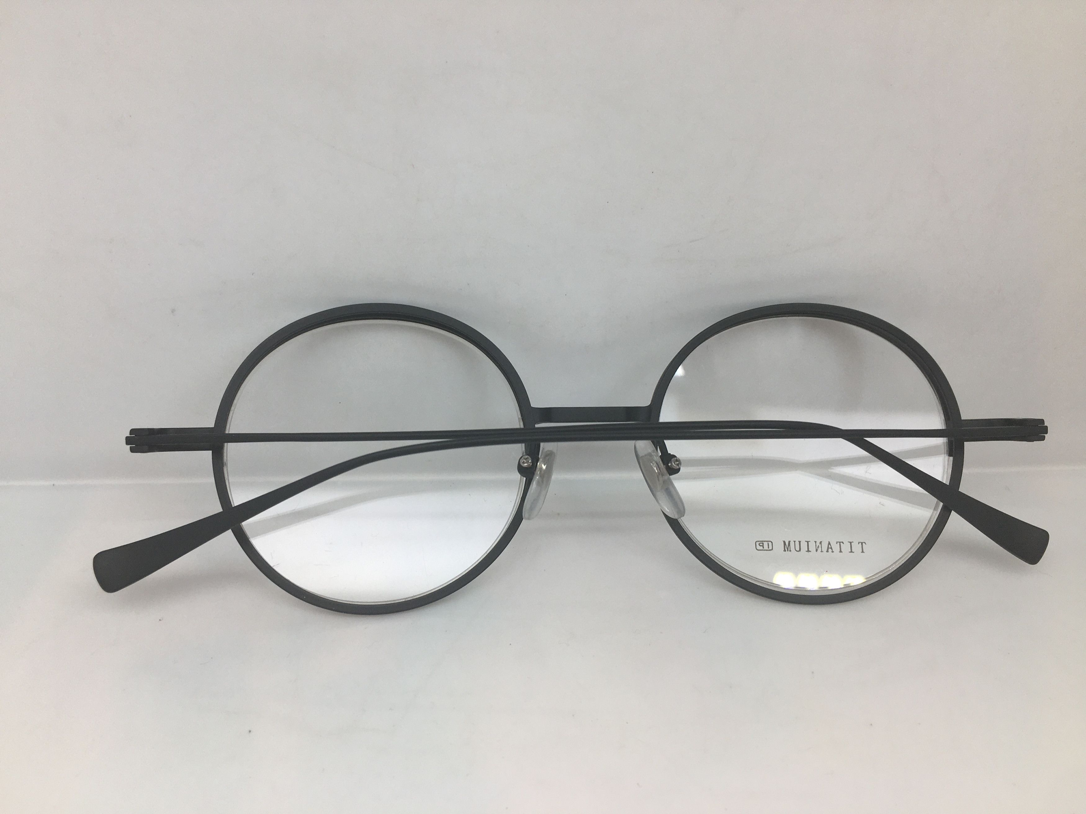 Other Black Titanium Round Eyeglasses Frame HARVARD Size ONE SIZE - 6 Thumbnail
