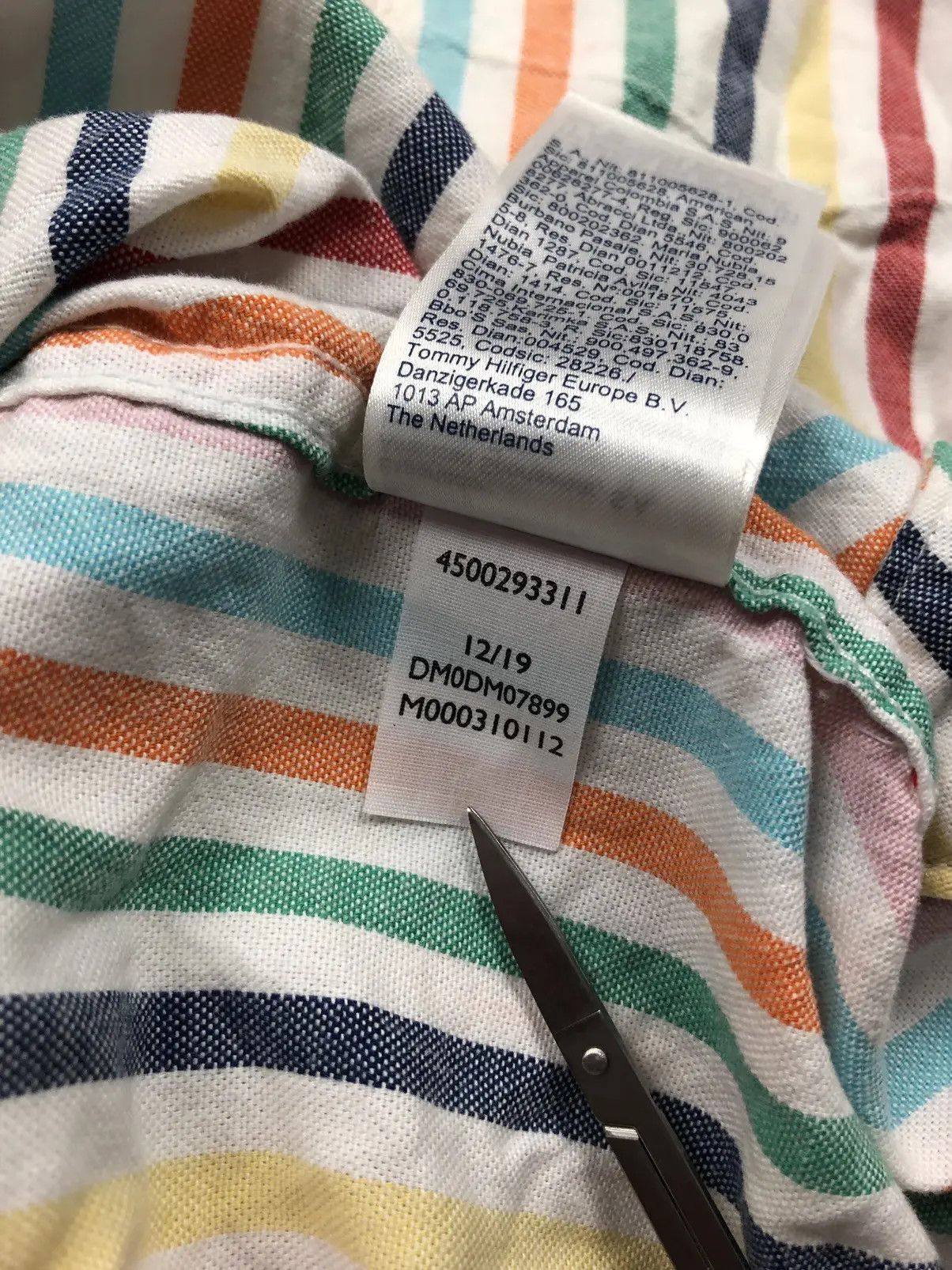 Tommy Hilfiger TOMMY HILFIGER Jeans Multicolour Shirt Mini Logo Slim Fit Size US L / EU 52-54 / 3 - 11 Thumbnail
