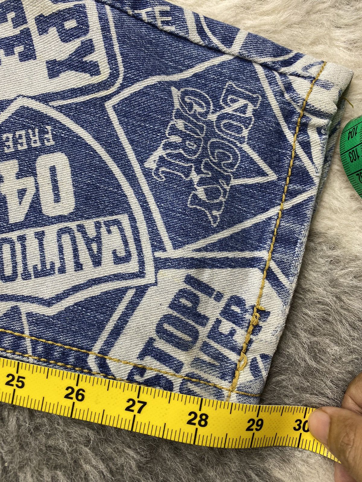 Beauty Beast × If Six Was Nine × Japanese Brand Japanese Surf Girls Oahu Northshore Fullprinted Denim Size 31" - 16 Thumbnail