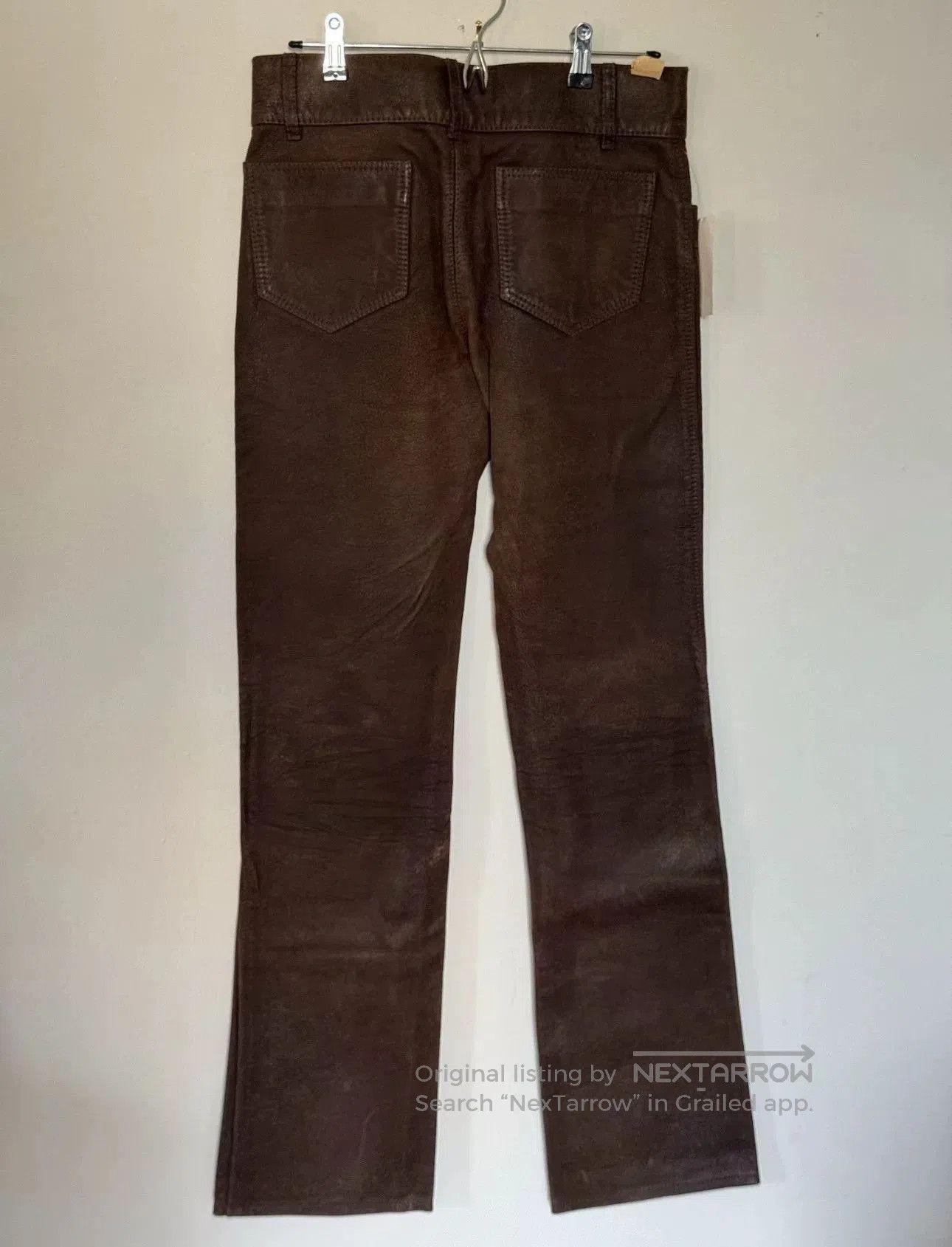 RRL Ralph Lauren RRL Vintage Distressed Leather Western Pants. Size US 31 - 2 Thumbnail