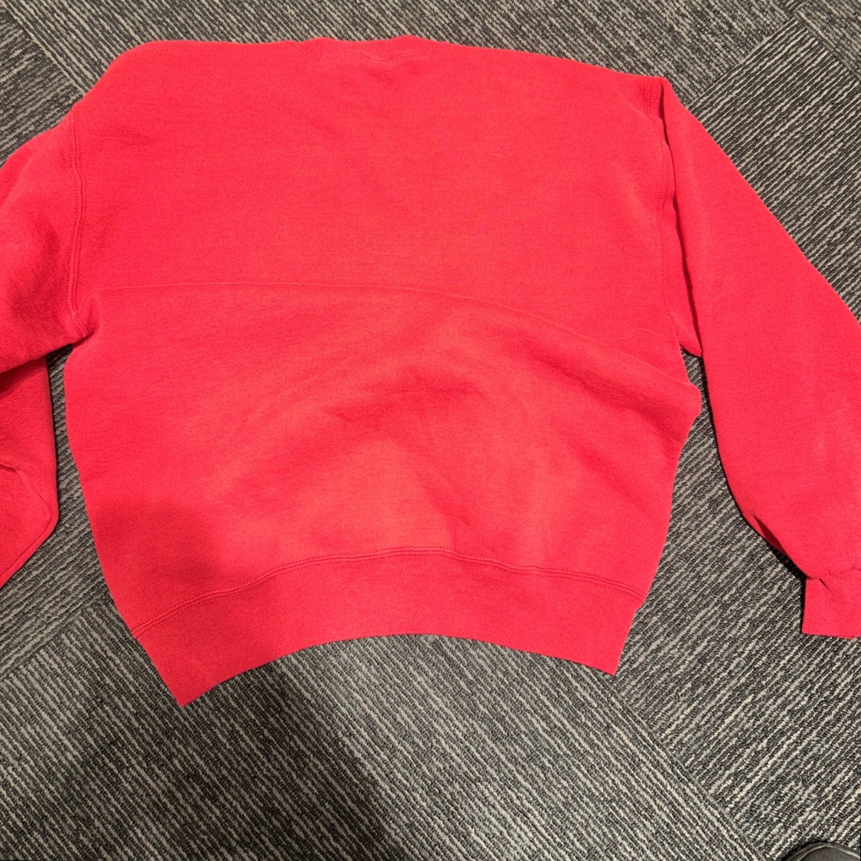 Russell Athletic VINTAGE Russell Athletic Sweatshirt Men L Red Crewneck 90s Logo United States Classic Pullover Cotton Polyester Fleece Blk? Size US L / EU 52-54 / 3 - 5 Thumbnail