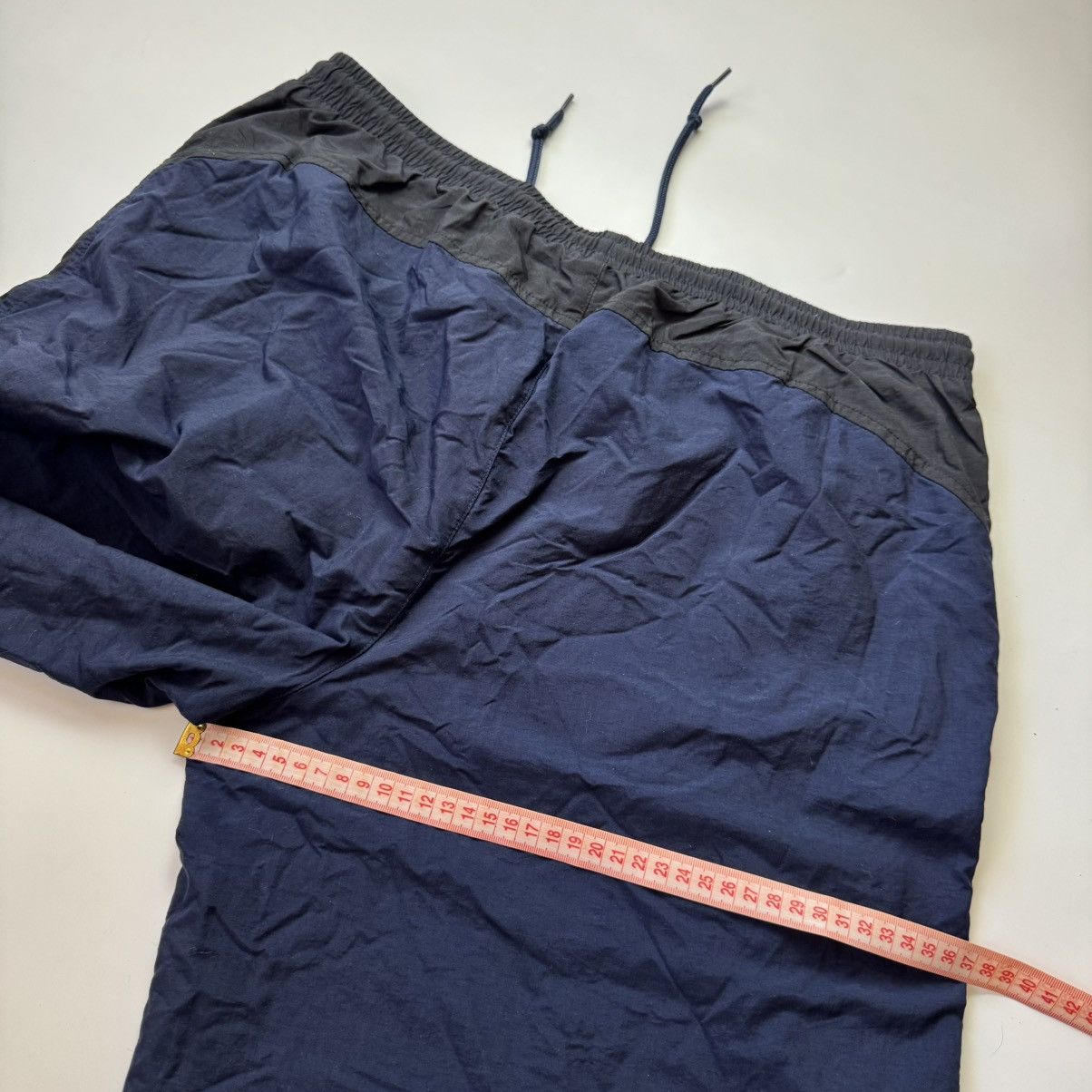 Nike Vintage Baggy Nylon Nike Pants Blue Y2K Size US 35 - 11 Thumbnail