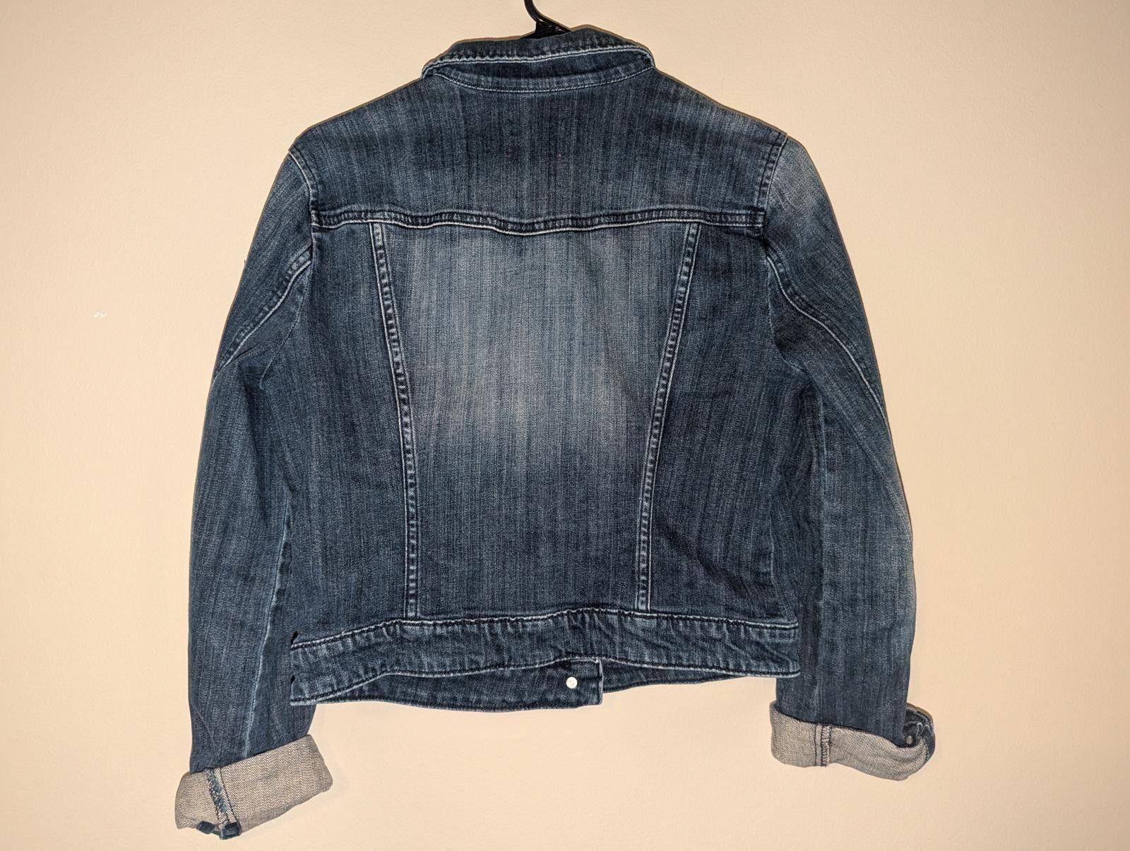 Ellesse Vintage Elle Women's Denim Jacket - Classic Blue Jean Medium Size M / US 6-8 / IT 42-44 - 6 Thumbnail