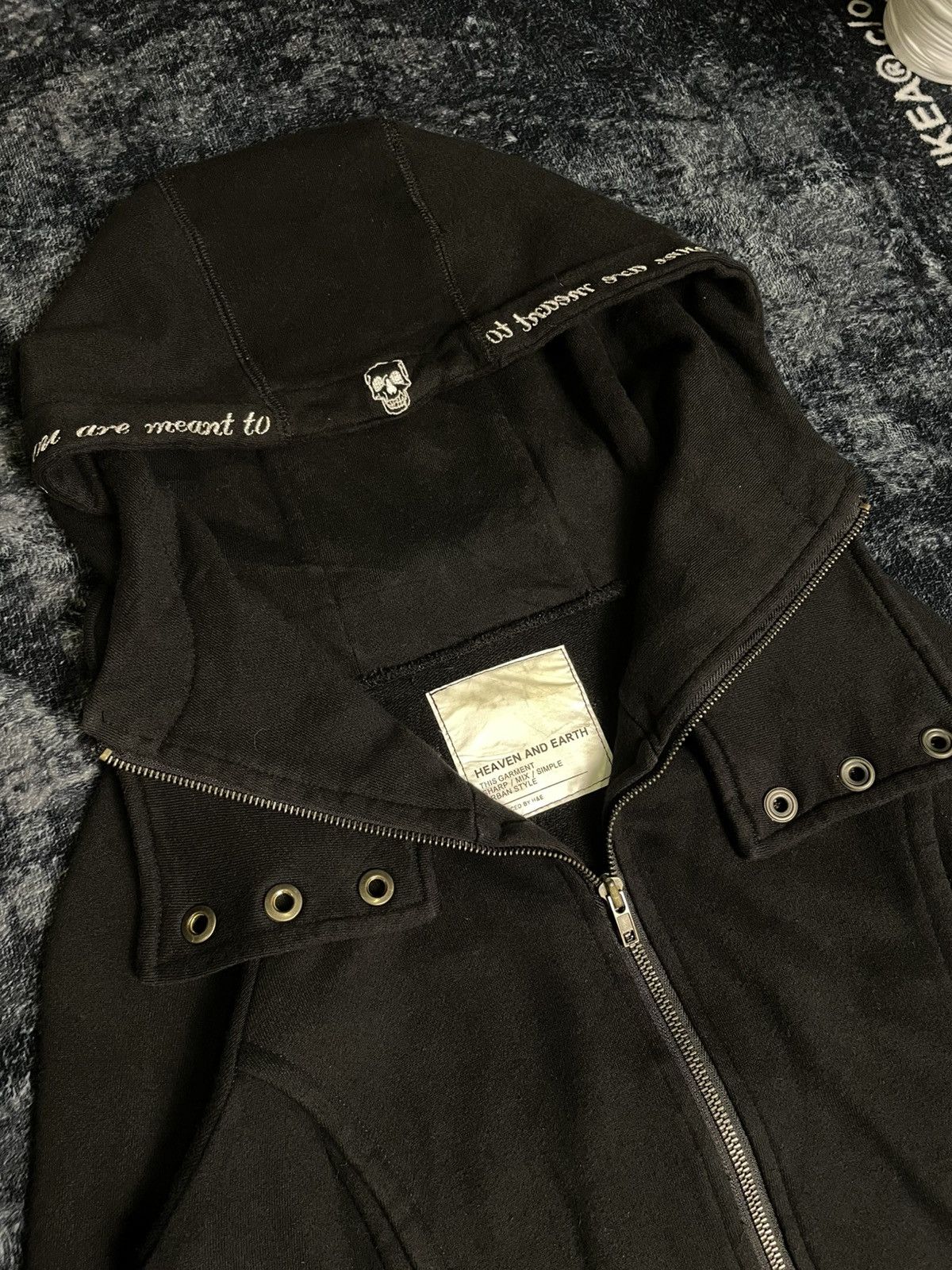 If Six Was Nine × Le Grande Bleu (L.G.B.) Heaven & Earth Punk Skull Hoodie Size US M / EU 48-50 / 2 - 8 Thumbnail