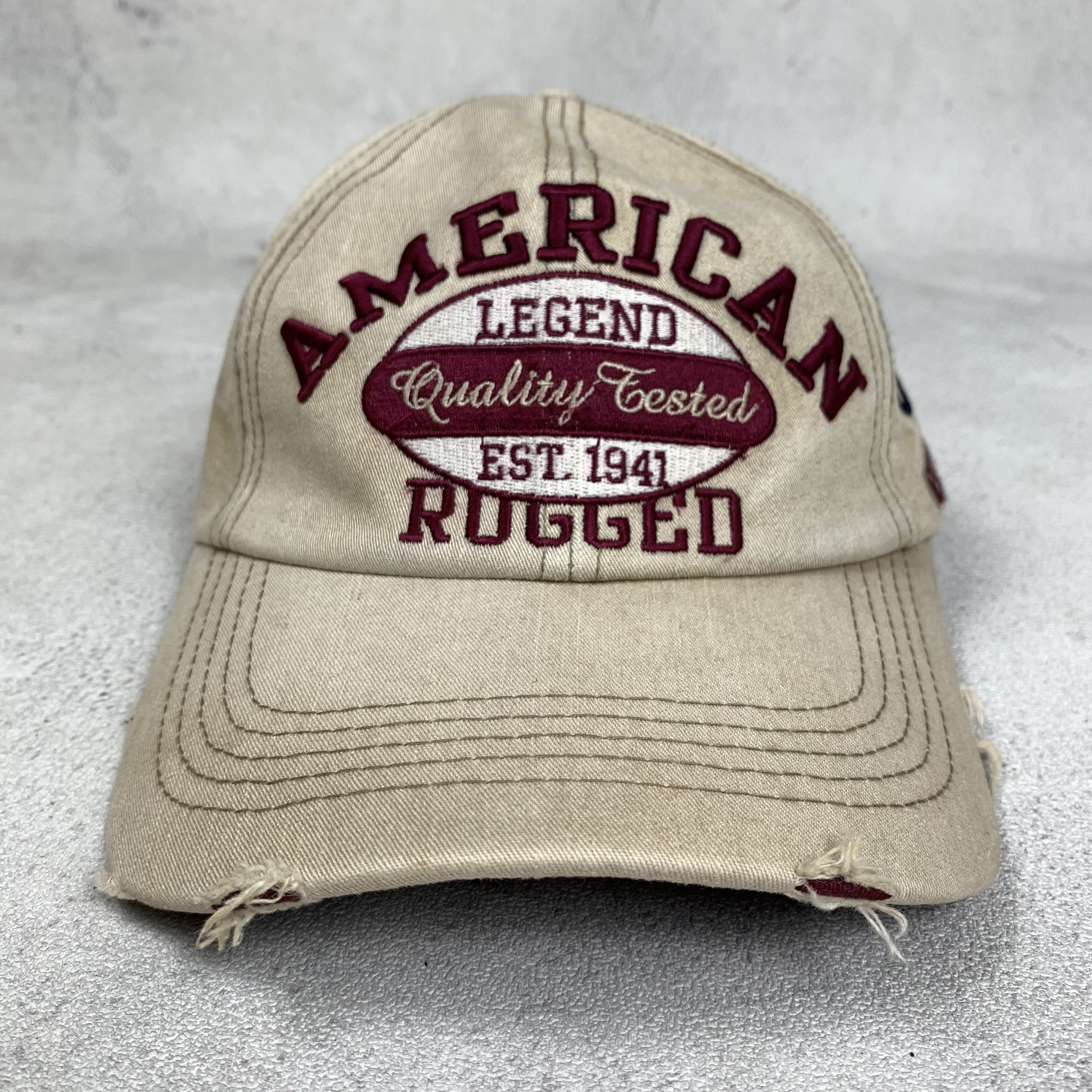 Vintage Jeep Distressed Hat Cap American Rugged Y2K Size ONE SIZE - 2 Thumbnail