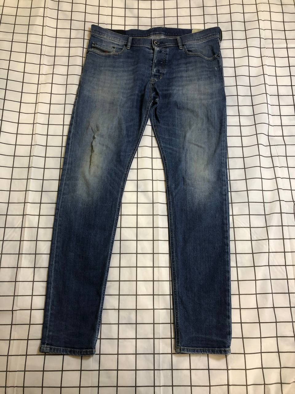 Diesel DIESEL TEPPHAR Wash Denim Slim Carrot Stretch Jeans Size US 34 / EU 50 - 1 Thumbnail