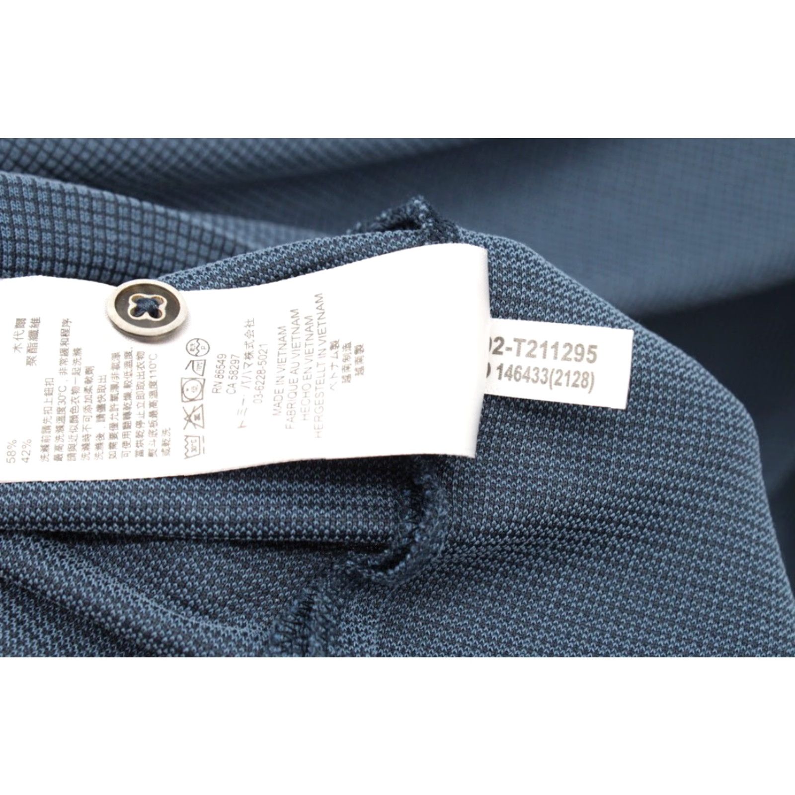 Tommy Bahama VINTAGE Tommy Bahama Golf Polo Shirt Men's 2XL Blue Micro Check Embroidered Marlin Logo Size US XXL / EU 58 / 5 - 7 Thumbnail