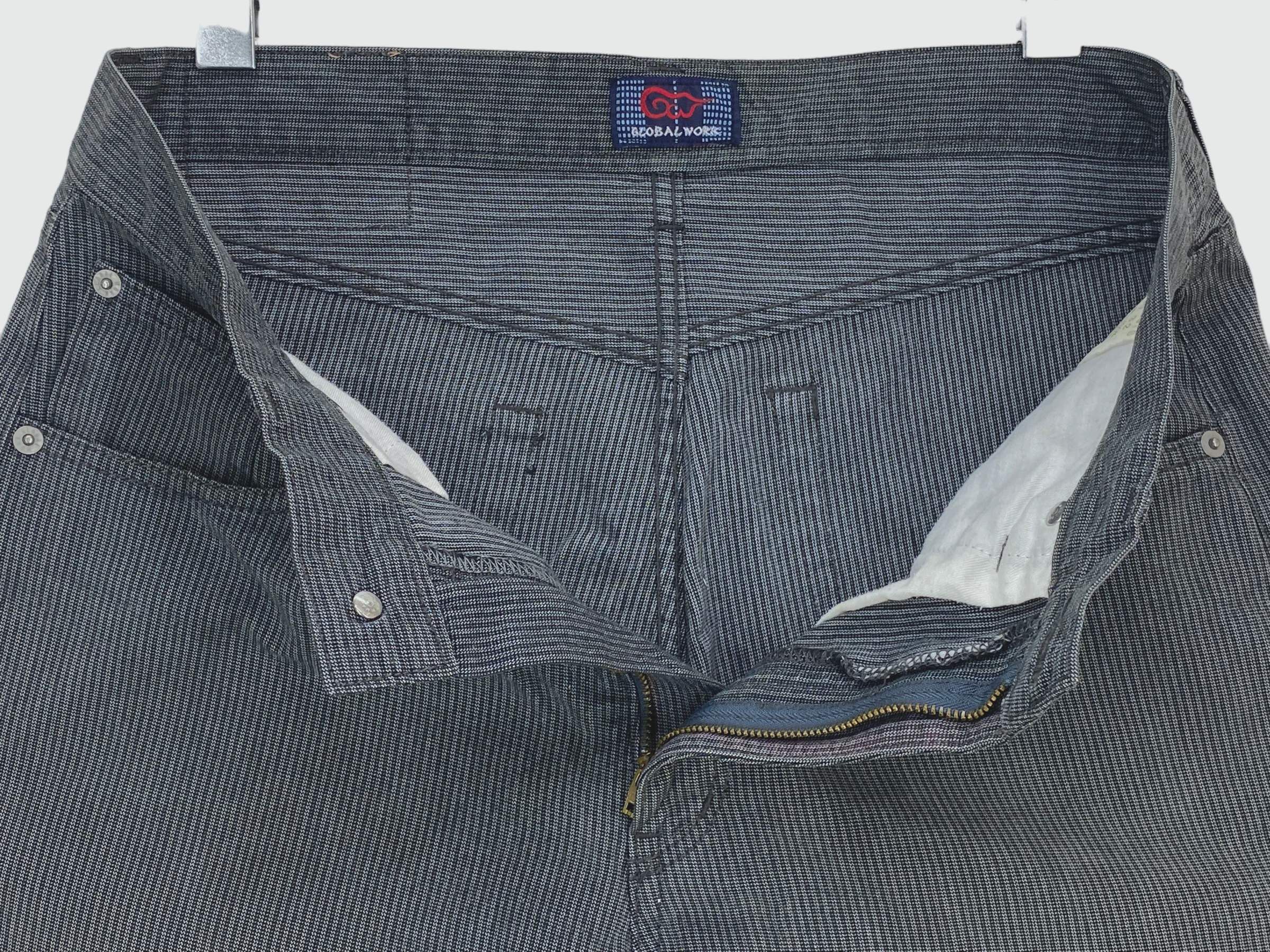 Global Work Global Work Stripes Pattern Japanese Brand Pants Size US 32 / EU 48 - 9 Thumbnail