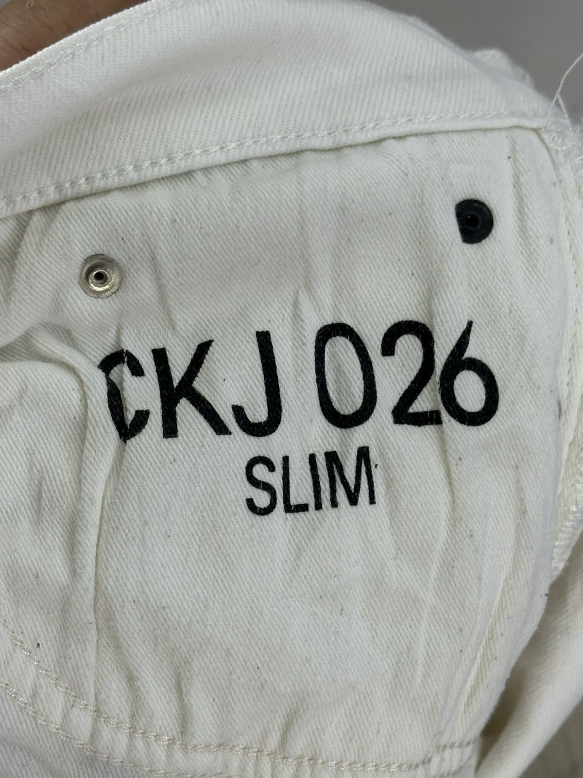 Andy Warhol × Calvin Klein 205W39NYC Calvin Klein X Andy Warhol Visual Art White Denim Jeans Size US 32 / EU 48 - 24 Thumbnail
