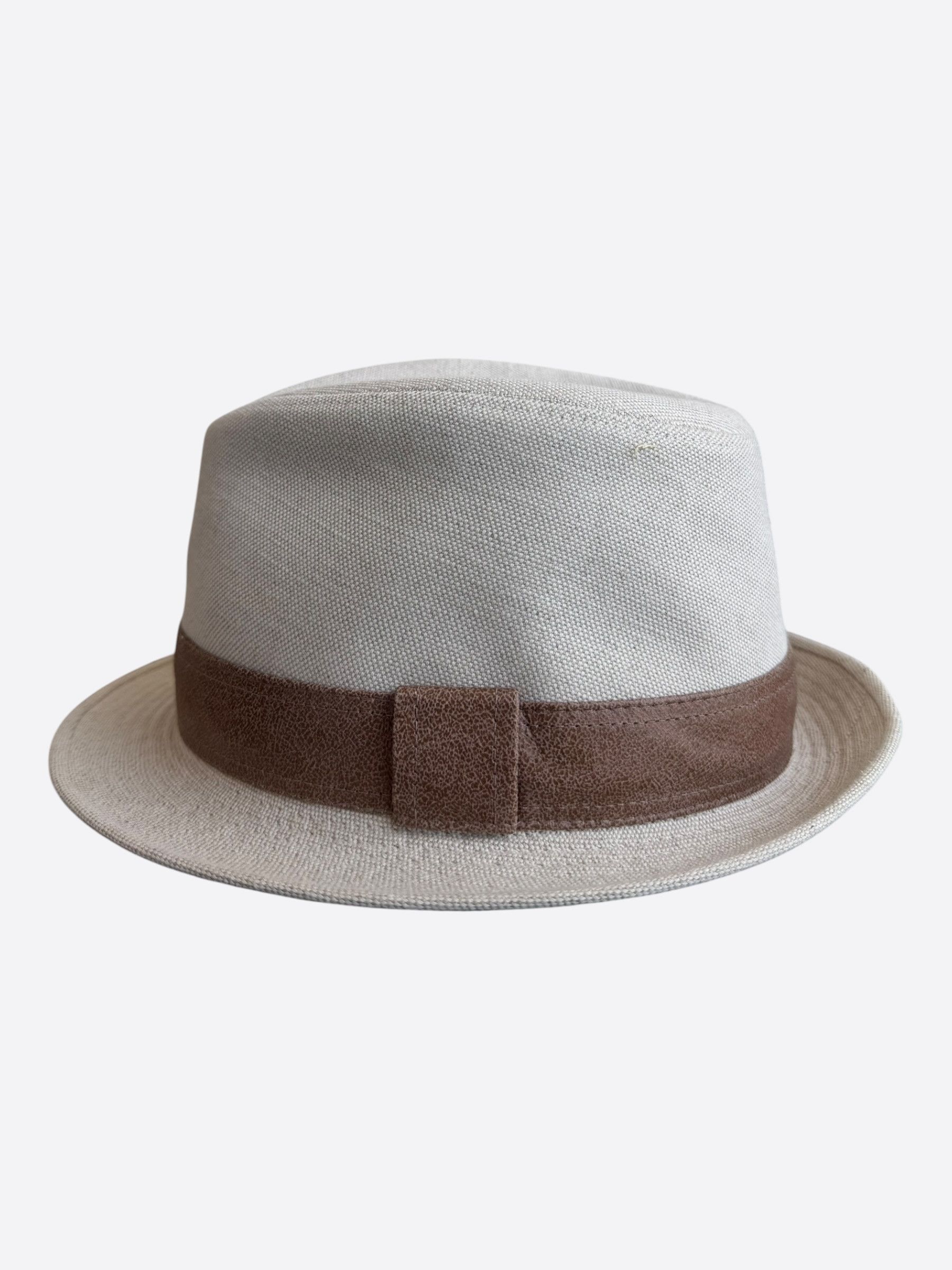 Hermes Hermes Beige & Brown Fedora Size ONE SIZE - 2 Thumbnail