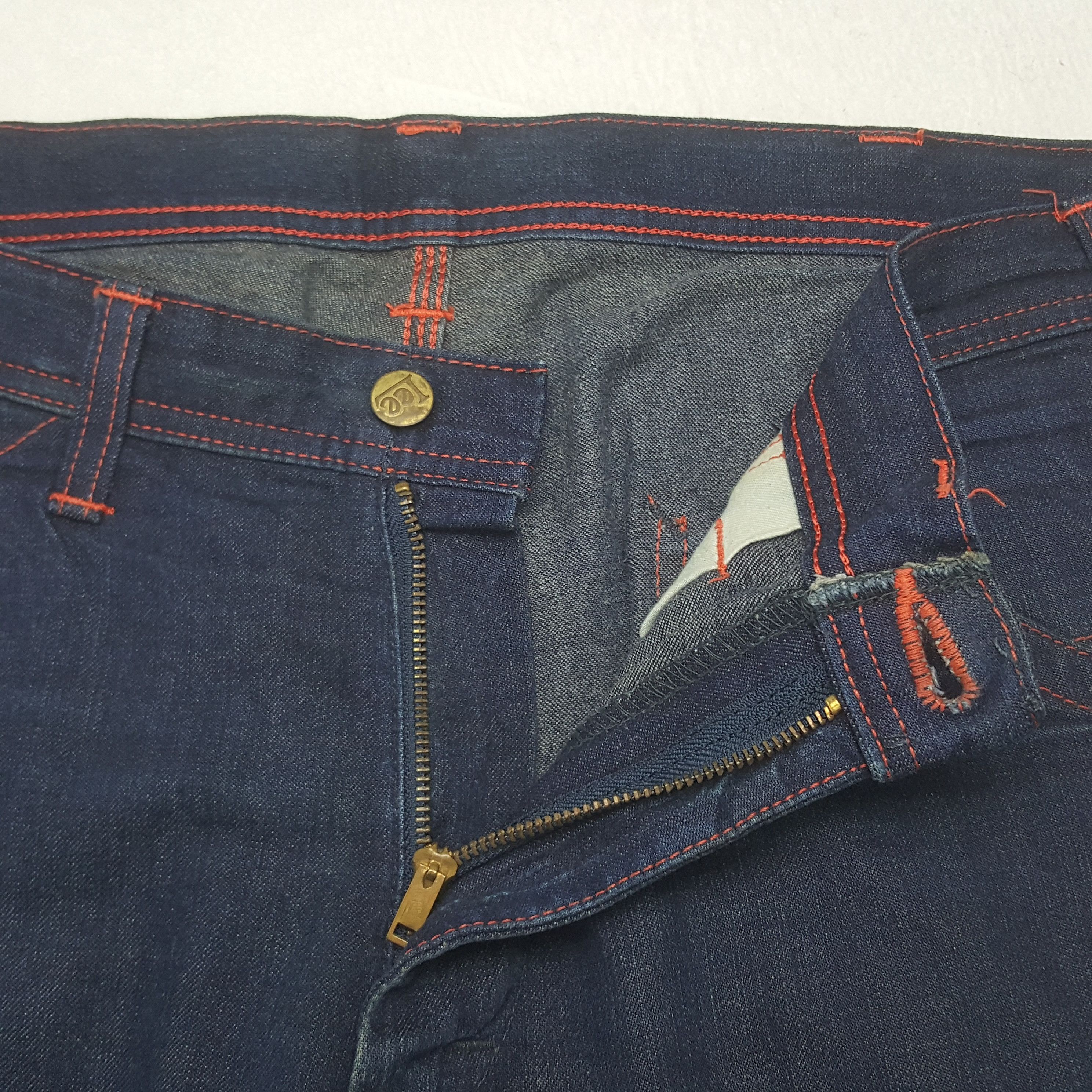 Lee Vintage Lee Japan Thread Pink Denim Jeans Size US 35 - 12 Thumbnail