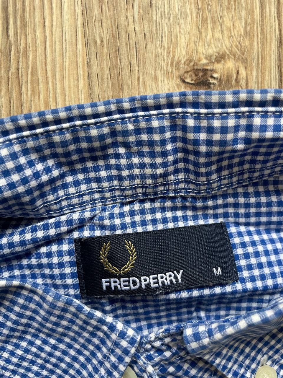 Fred Perry Fred Perry long sleeve, cotton Checked shirt - Blue/White Size US M / EU 48-50 / 2 - 9 Thumbnail