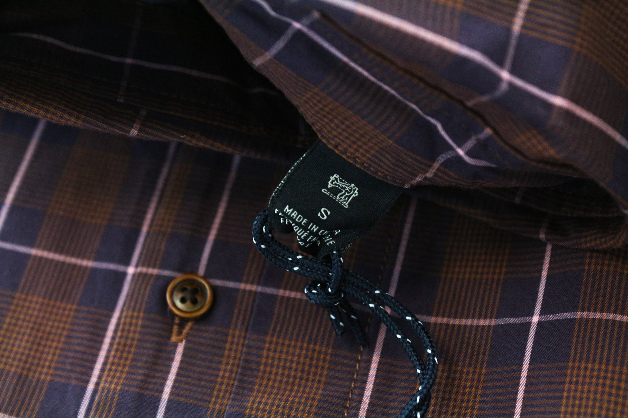 Scotch & Soda AMS COUTURE S Purple Brown Checked Cotton Shirt 74700 Size US S / EU 44-46 / 1 - 6 Thumbnail