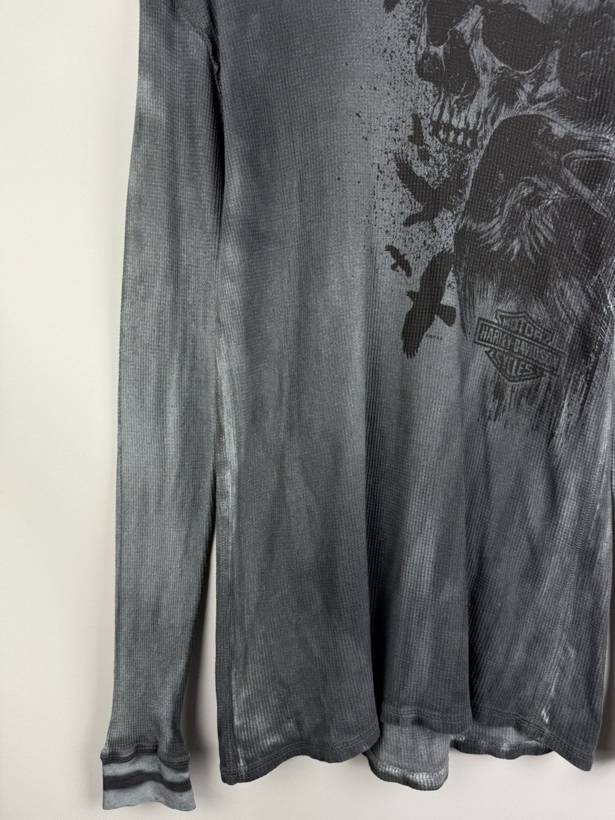 Harley Davidson Harley Davidson Men’s Skull Print Long Sleeve T Shirt Size US L / EU 52-54 / 3 - 6 Thumbnail
