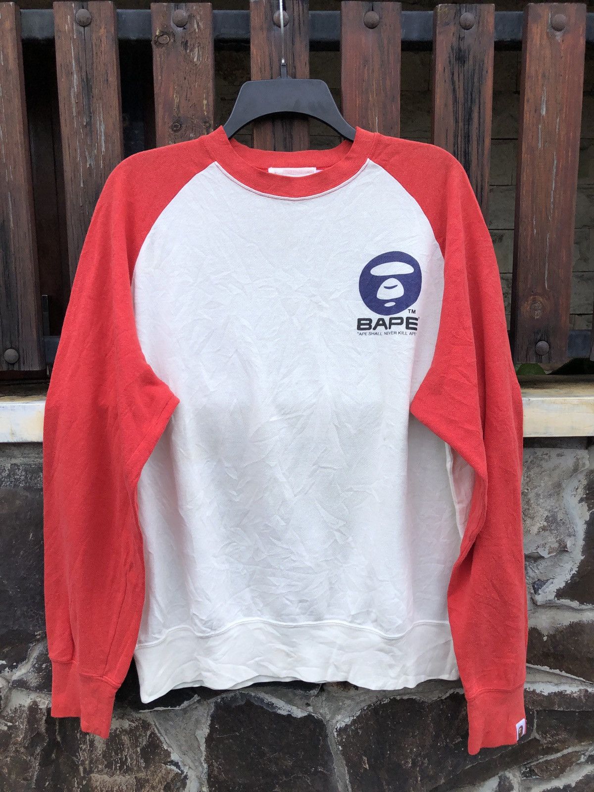 Bape BAPE MOON FACE S/S SWEATSHIRT Size US M / EU 48-50 / 2 - 1 Thumbnail