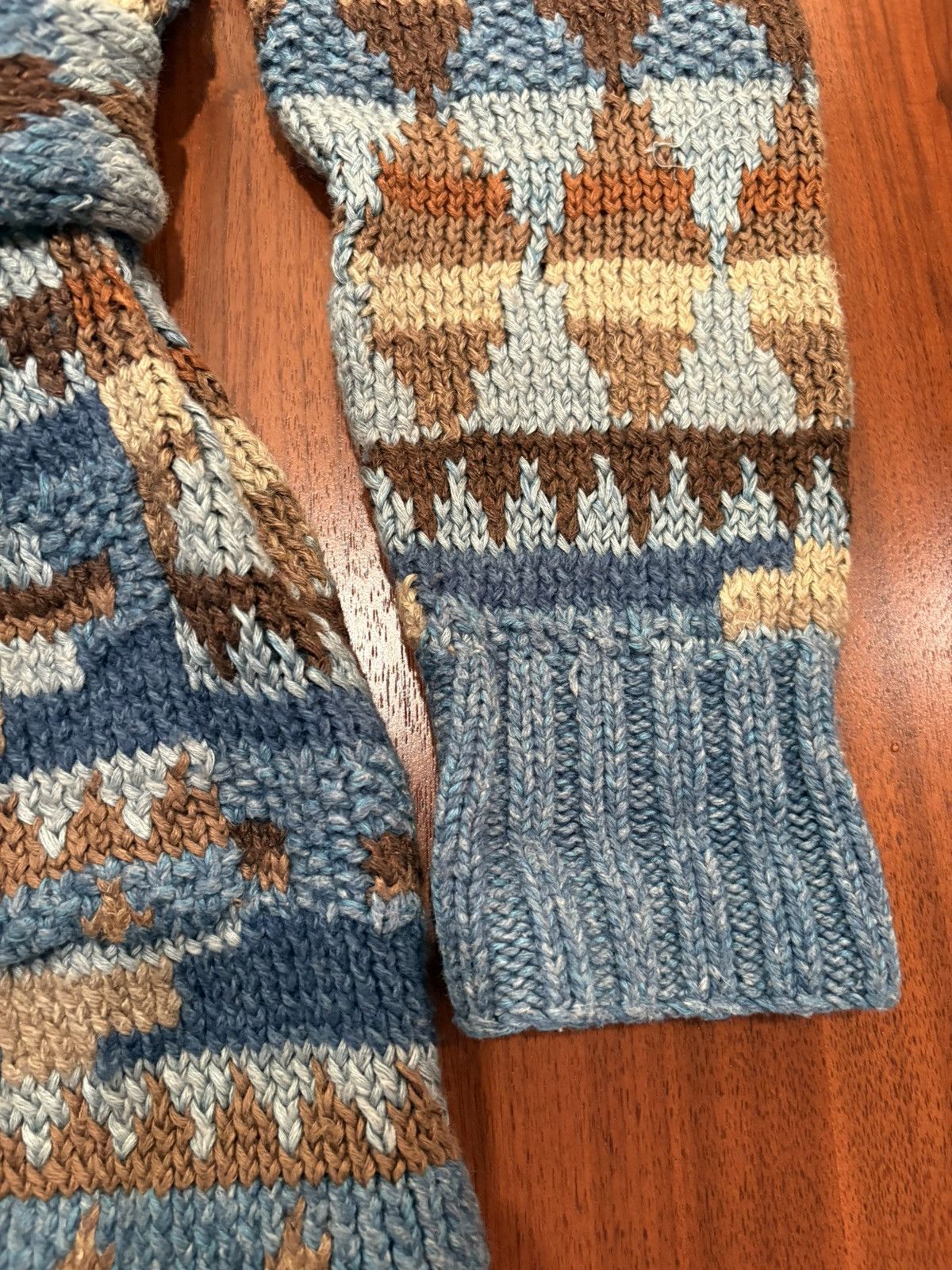 RRL Ralph Lauren RRL DOUBLE RL RALPH LAUREN HAND KNIT RANCH CARDIGAN SMALL Size US S / EU 44-46 / 1 - 2 Thumbnail