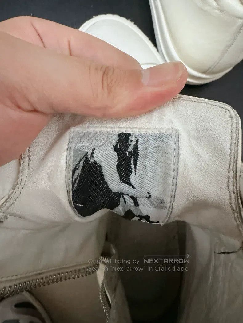 Rick Owens Rick Owens Ivory cowhide Converse Size US 6 / EU 39 - 9 Thumbnail
