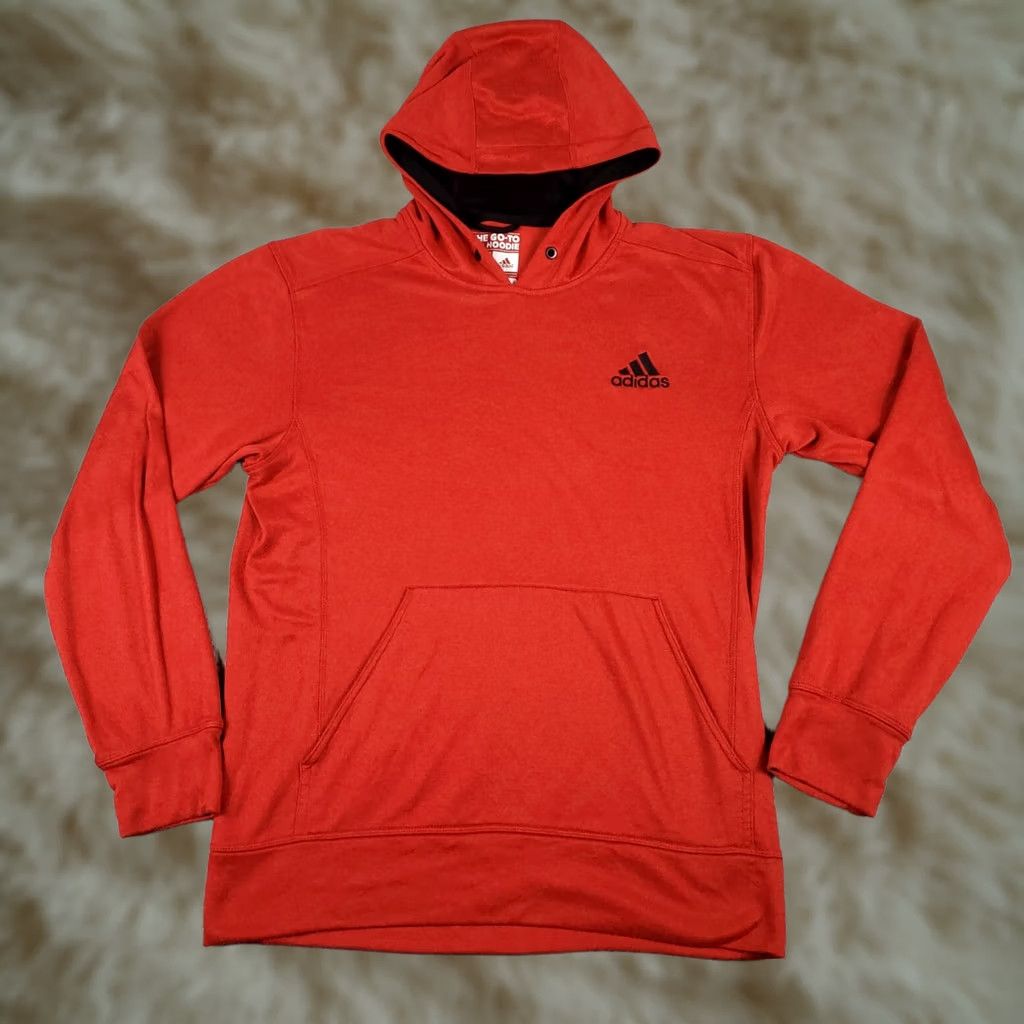 Adidas Adidas Red Hoodie Long Sleeve Pullover Sweatshirt Size M Mens Size US M / EU 48-50 / 2 - 1 Thumbnail