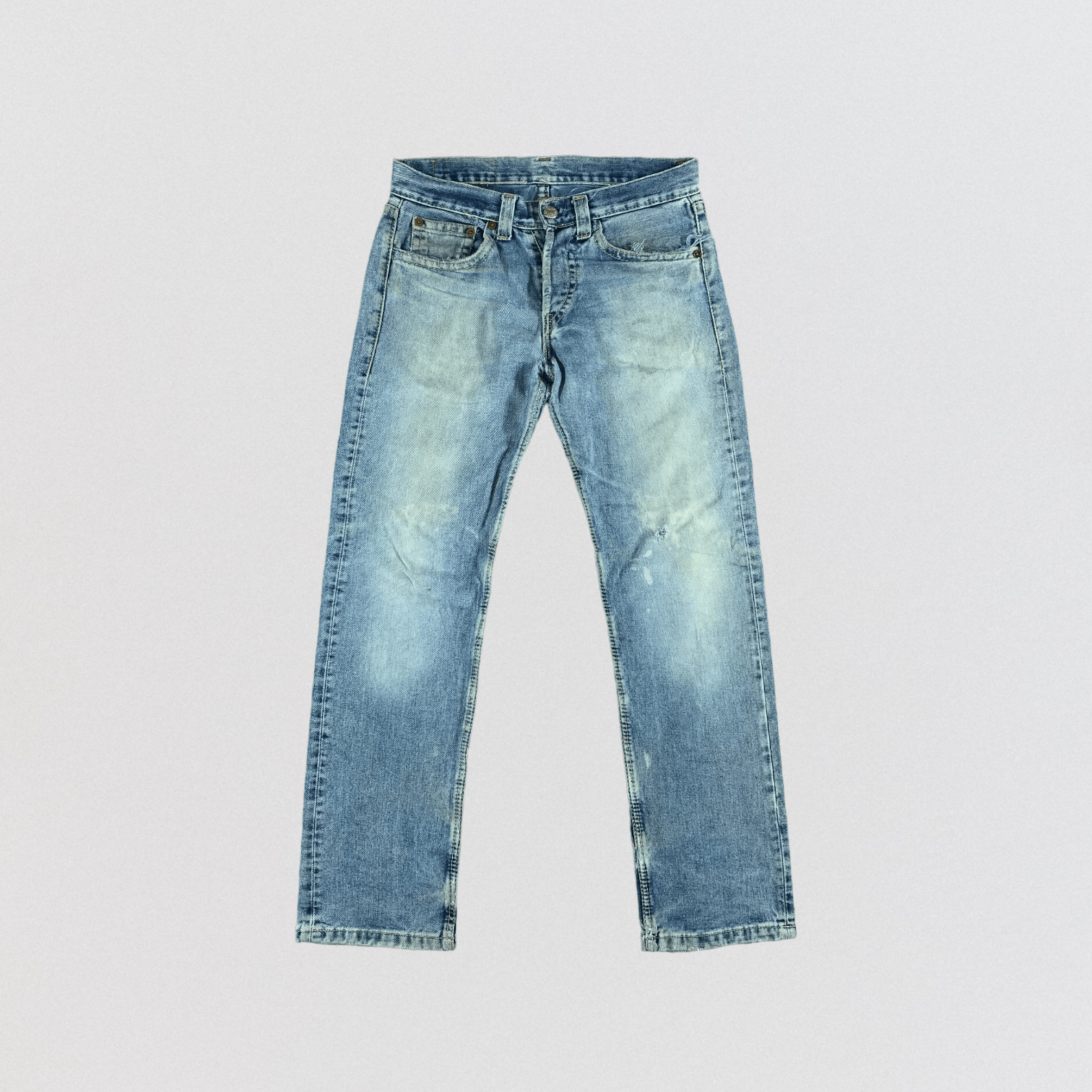 Levi's × Vintage 90s Vintage Light Wash Levis 901 Jeans-JM2359 Size US 34 / EU 50 - 1 Thumbnail