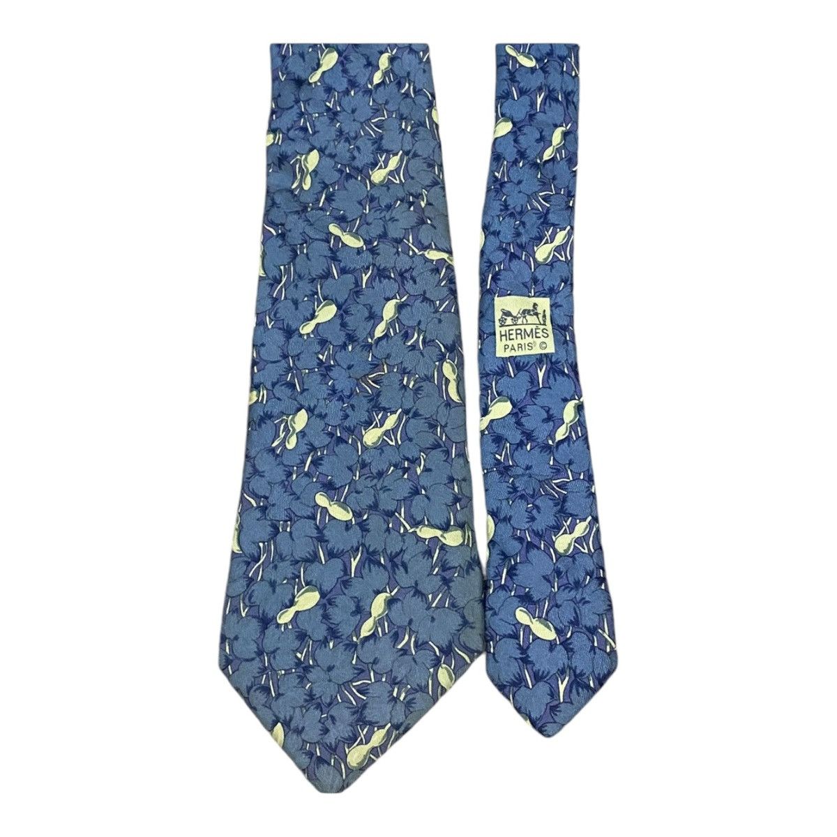 Designer × Hermes × Vintage Hermes Paris Silk Tie 7366 PA Size ONE SIZE - 3 Thumbnail