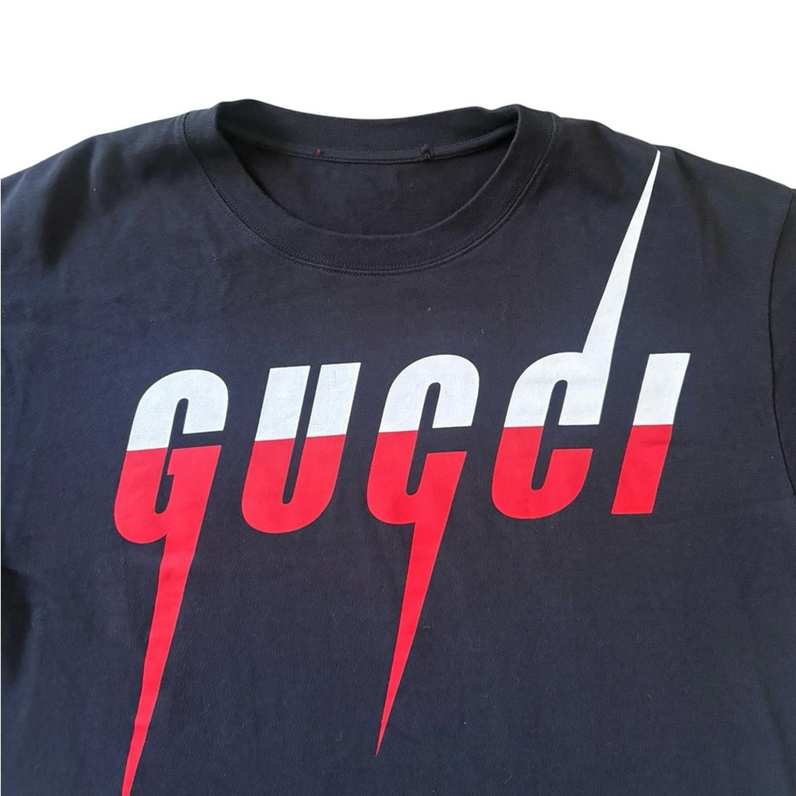 Gucci Gucci Made in Italy Blade Print T-Shirt Black 565806 XJAZY Size US S / EU 44-46 / 1 - 2 Thumbnail
