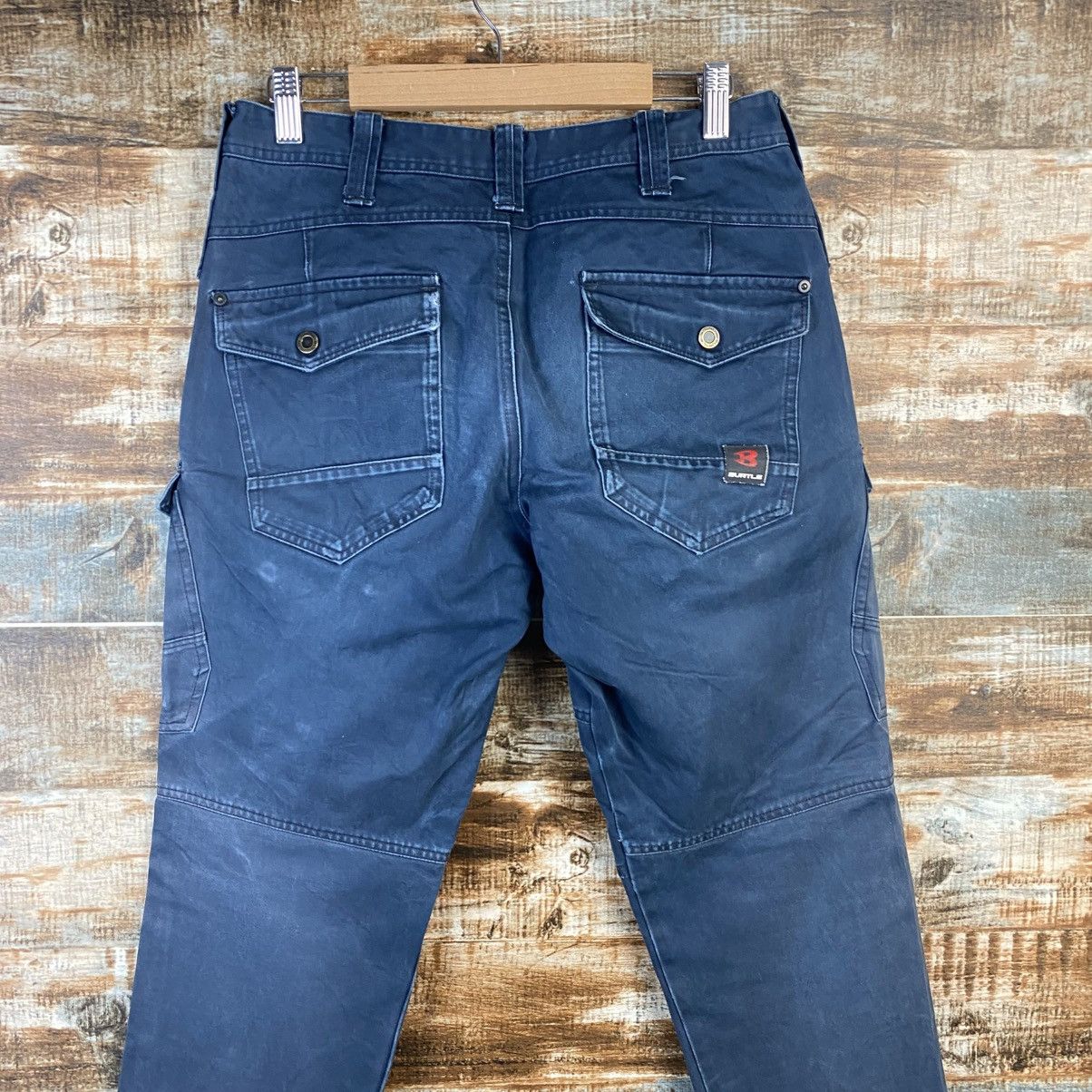 Japanese Brand DL Burtle Dark Blue Cargo Multipocket Pants #C944 Size US 27 - 16 Thumbnail