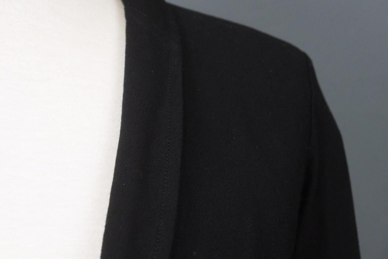Eileen Fisher Eileen Fisher Black Viscose Blend Blazer Jacket Size PP Size M / US 6-8 / IT 42-44 - 7 Thumbnail