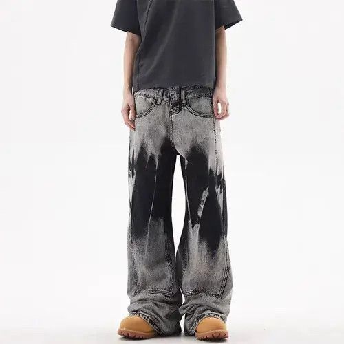 Jean Heavyweight vintage wash tie-dye hip-hop baggy jeans Size US 30 / EU 46 - 6 Thumbnail