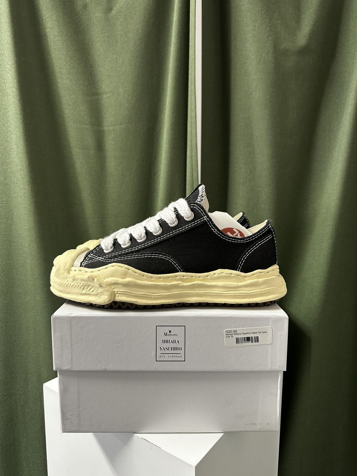 Maison MIHARA YASUHIRO MAISON MIHARA YASUHIRO "HANK VINTAGE SOLE CANVAS LOW" BLACK Size US 6.5 / EU 39-40 - 10 Thumbnail