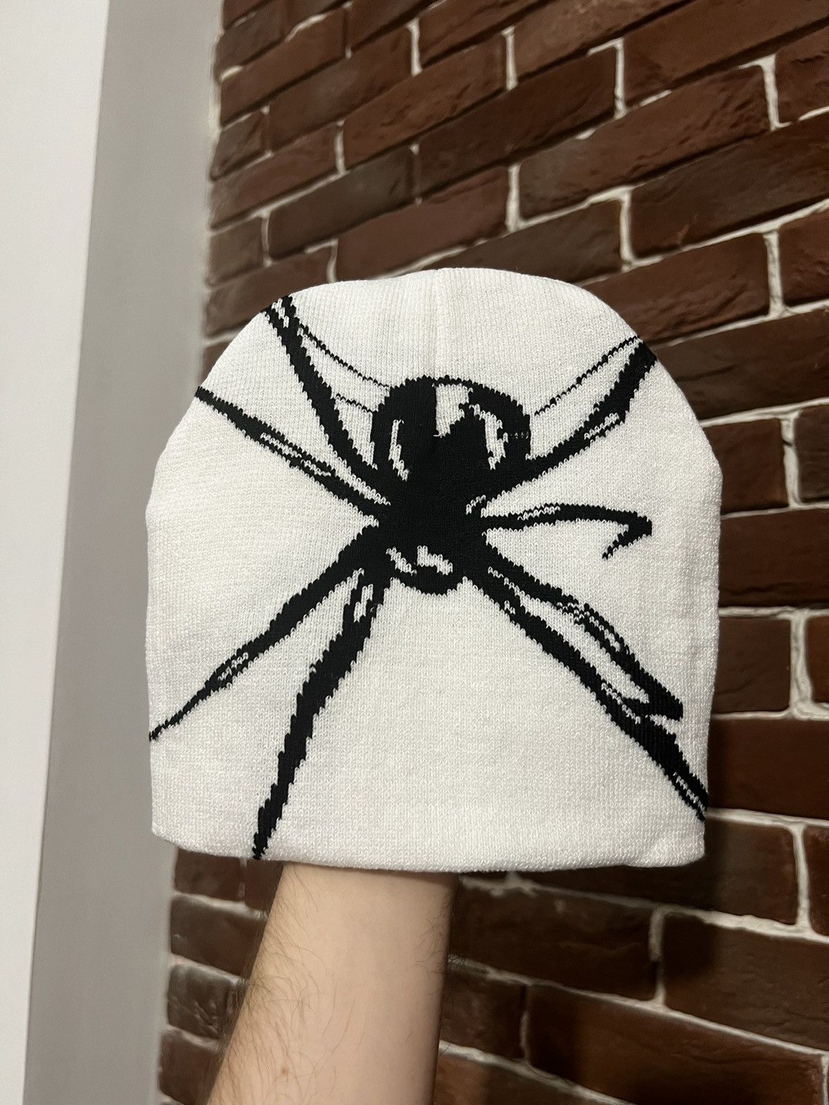 Spyder Vintage Y2k Spyder Spiderweb Spider Beanie Alternative Hype Size ONE SIZE - 1 Thumbnail