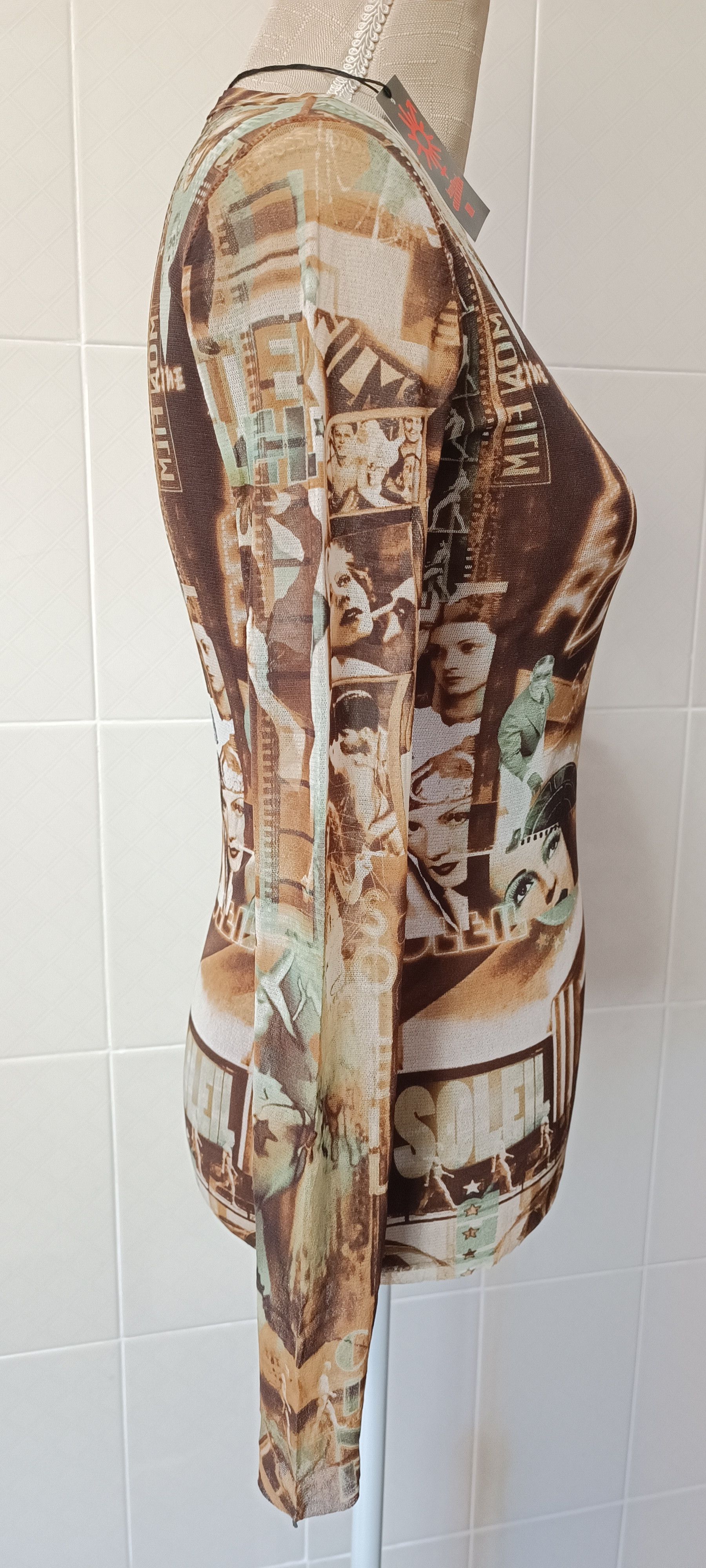 Jean Paul Gaultier Faces mesh top Size M / US 6-8 / IT 42-44 - 4 Thumbnail