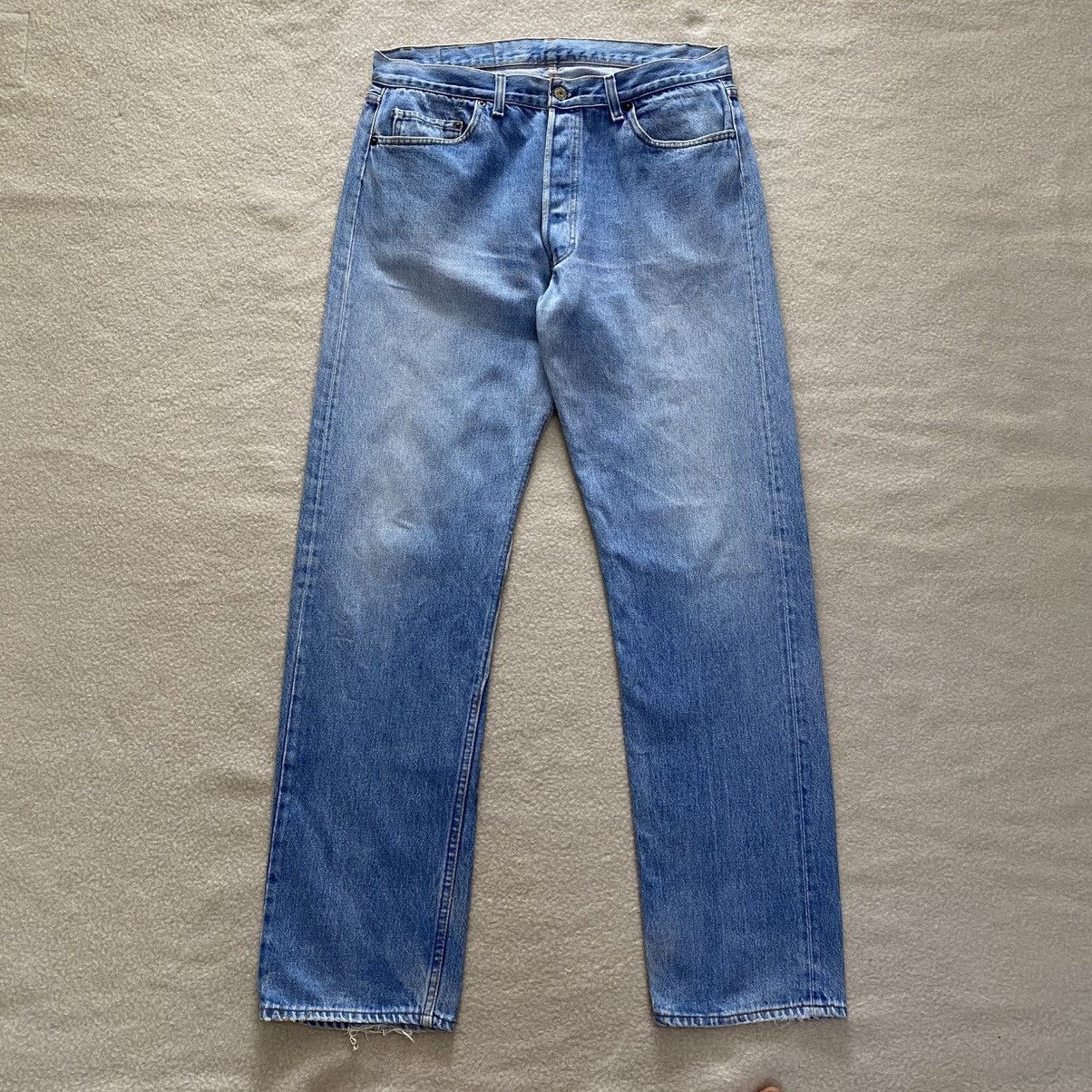 Levi's × Vintage Vintage 90's Levi's 501 Distressed Denim w35 Size US 35 - 1 Thumbnail