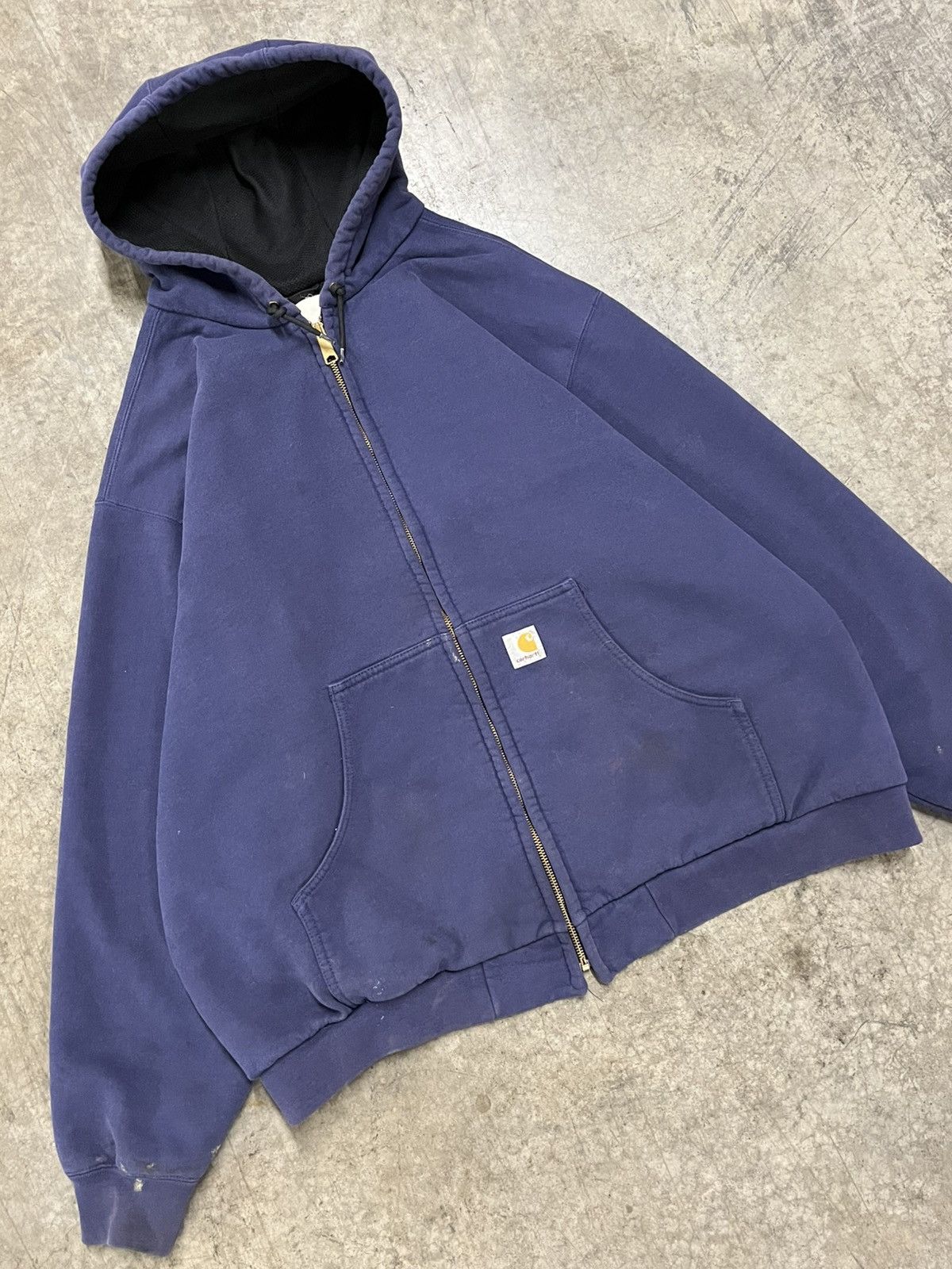 Carhartt × Vintage Carhartt vintage thermal lined zip up hoodie workwear skater Size US XXL / EU 58 / 5 - 4 Thumbnail