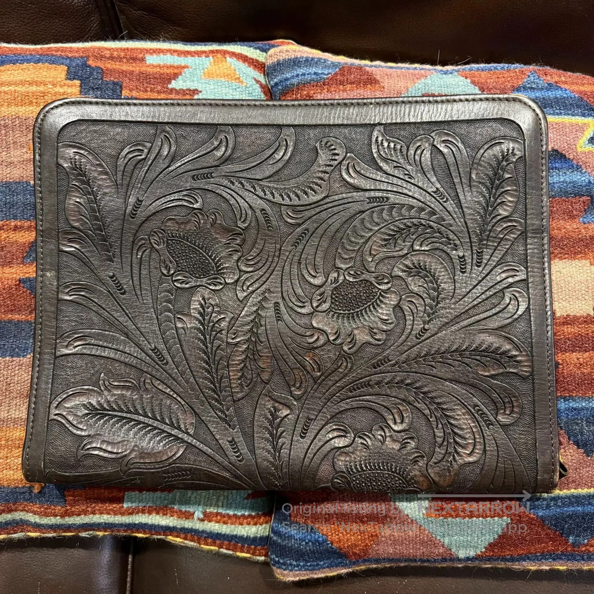 RRL Ralph Lauren RRL Indian Chief Carving Briefcase. Size ONE SIZE - 2 Thumbnail