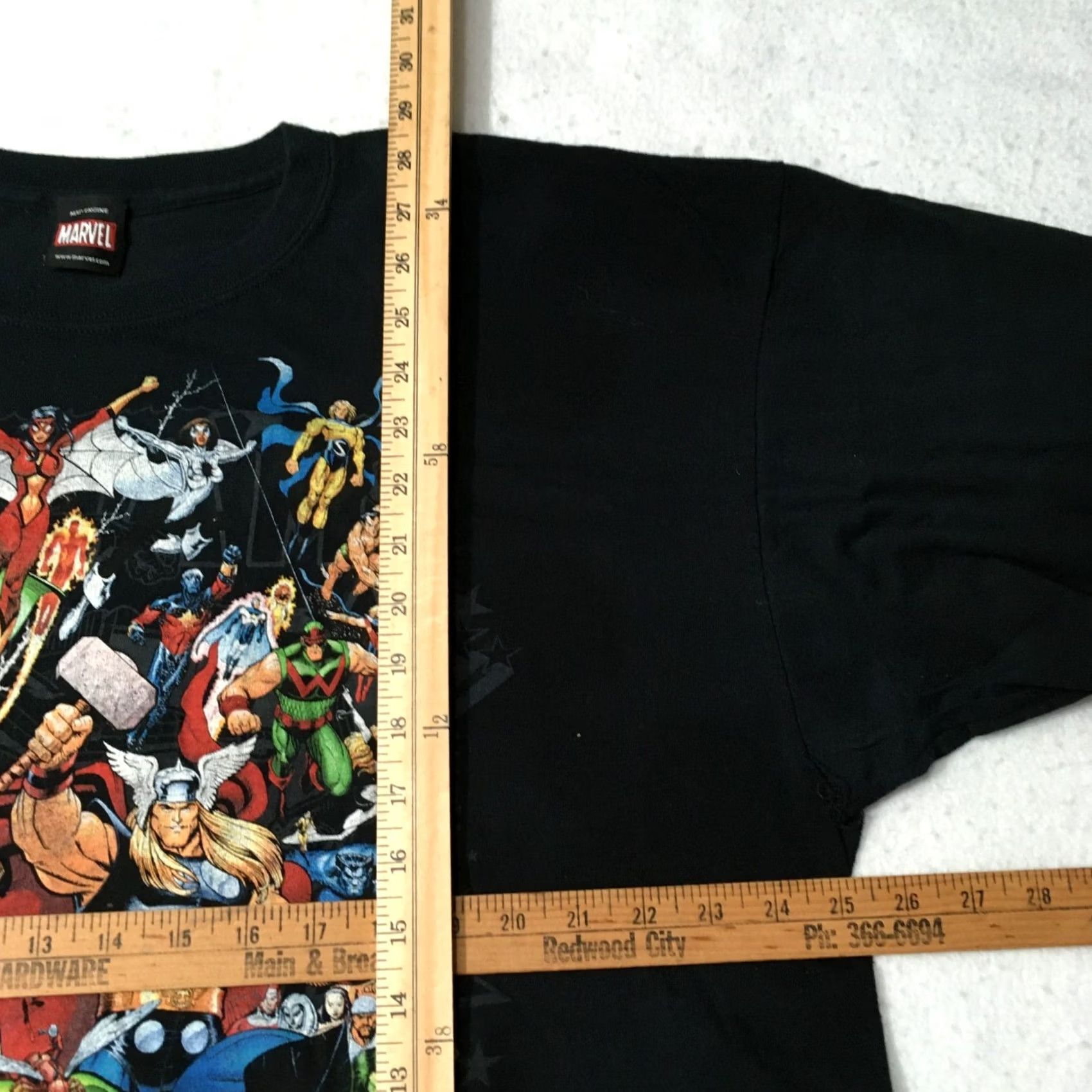 Vintage VINTAGE Marvel Shirt XL Black Characters Mad Engine Comic Size Vtg Size US XL / EU 56 / 4 - 6 Thumbnail