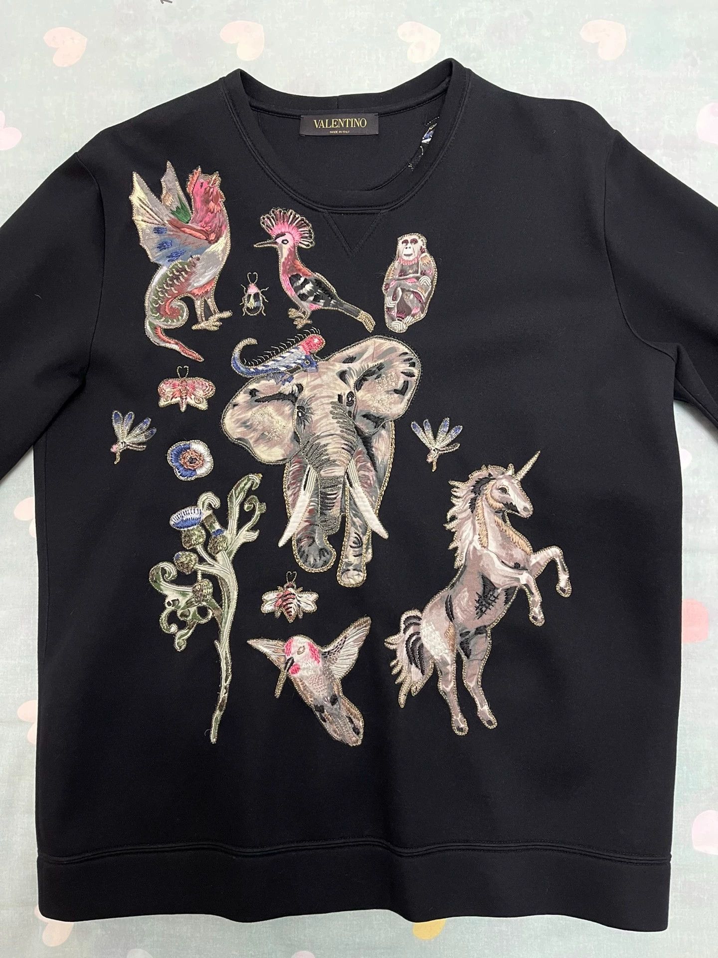 Valentino Valentino VLTN Zoo Show Black Men's S Hoodie Size US S / EU 44-46 / 1 - 1 Thumbnail