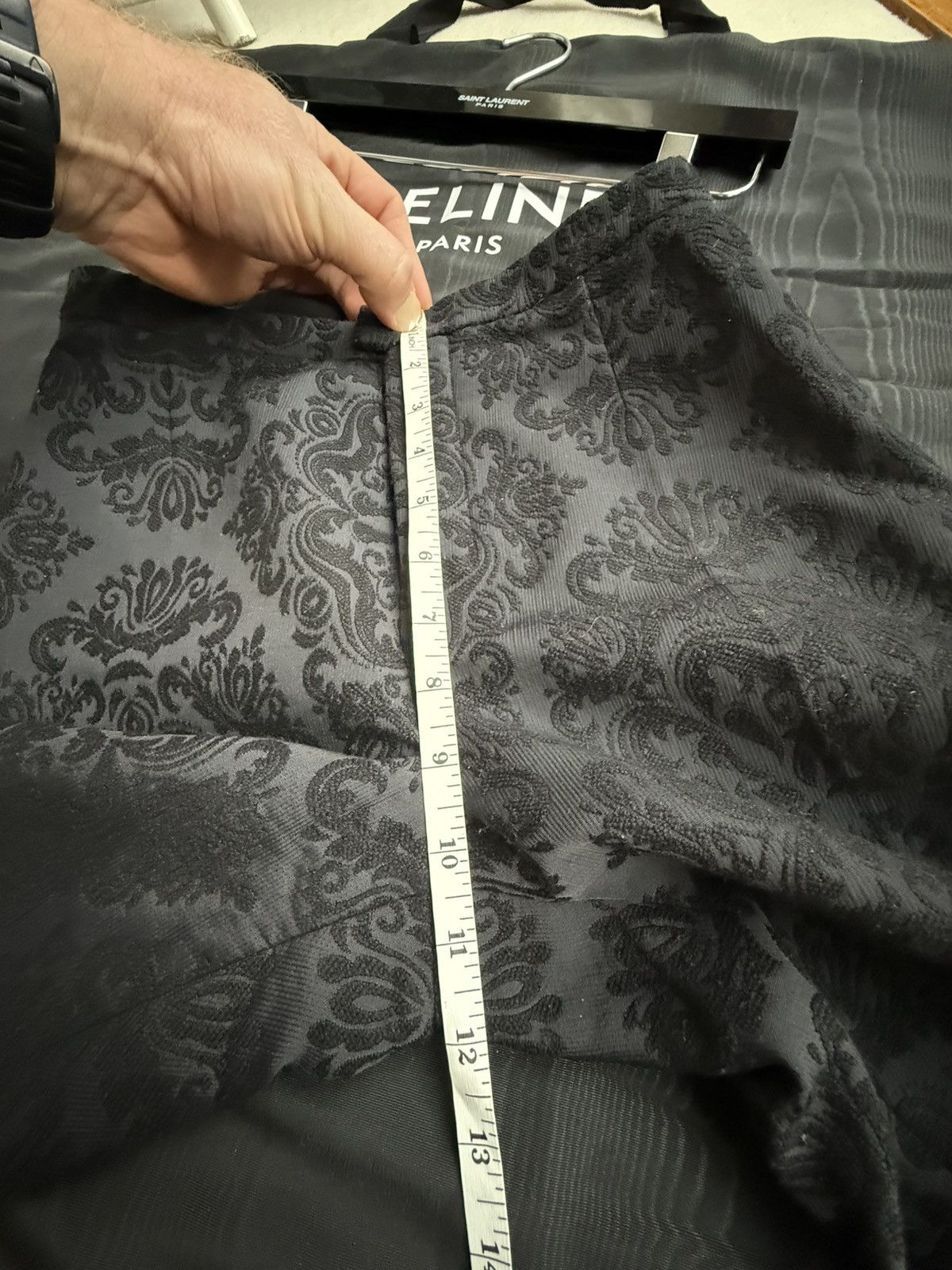 Saint Laurent Paris FW19 Saint Laurent paisley black long floral flares pants Size 34R - 6 Thumbnail
