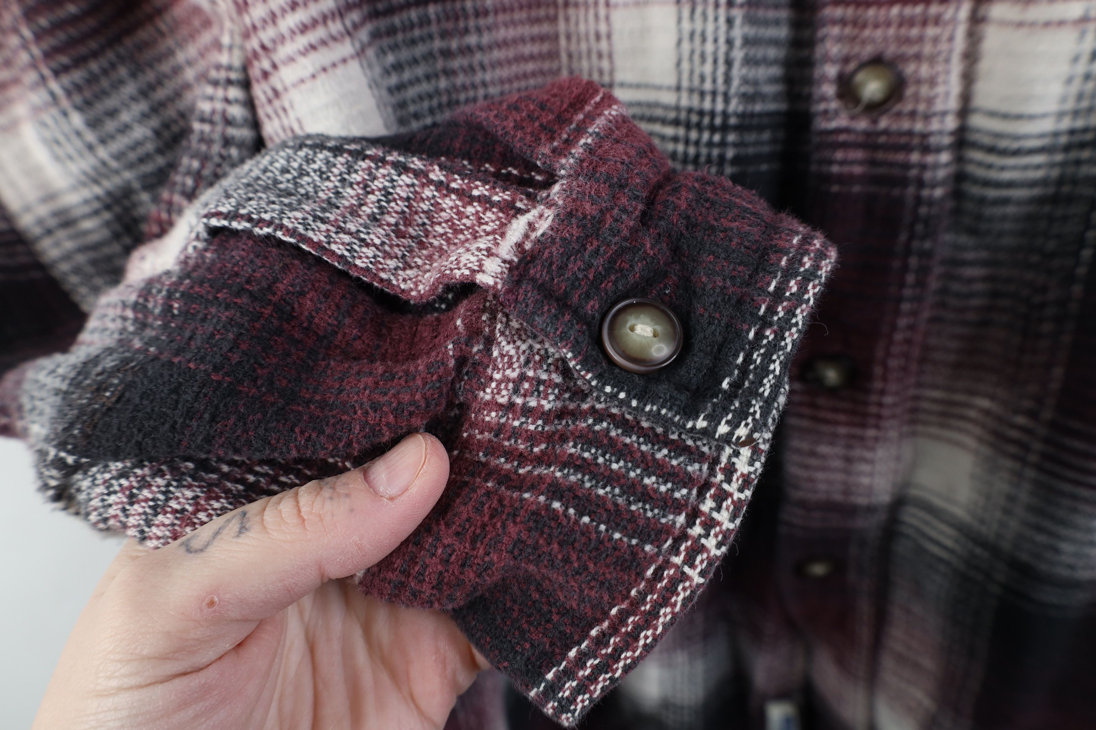 Levi's Vintage 90s Levis Heavyweight Flannel Button Shirt Plaid Size US L / EU 52-54 / 3 - 7 Thumbnail