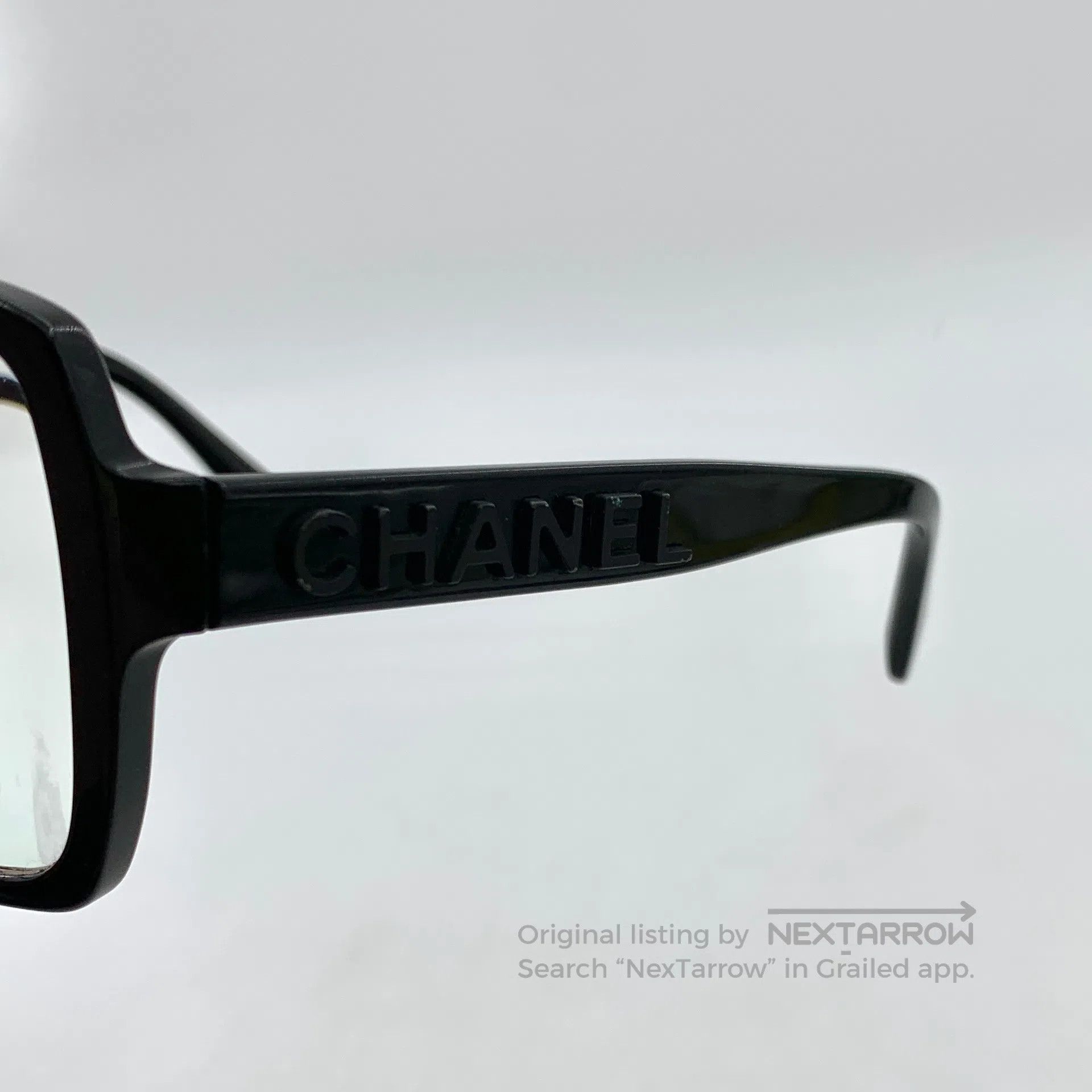 Chanel Chanel Black Square Logo Branding Optical Glasses| Size ONE SIZE - 6 Thumbnail