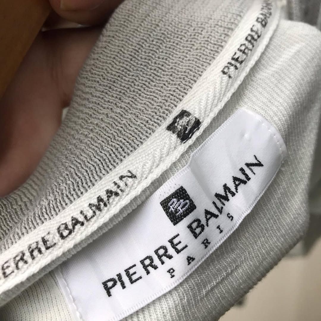 Designer × Pierre Balmain Pierre Balmain Round neck lined Font Crew Neck Size Large Size US L / EU 52-54 / 3 - 7 Thumbnail