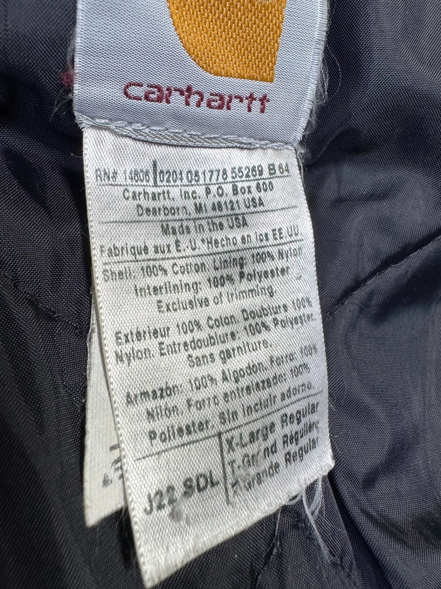 Carhartt Vintage Carhartt J22 Sand XL Heavy Washed USA Jacket Size US XL / EU 56 / 4 - 8 Thumbnail