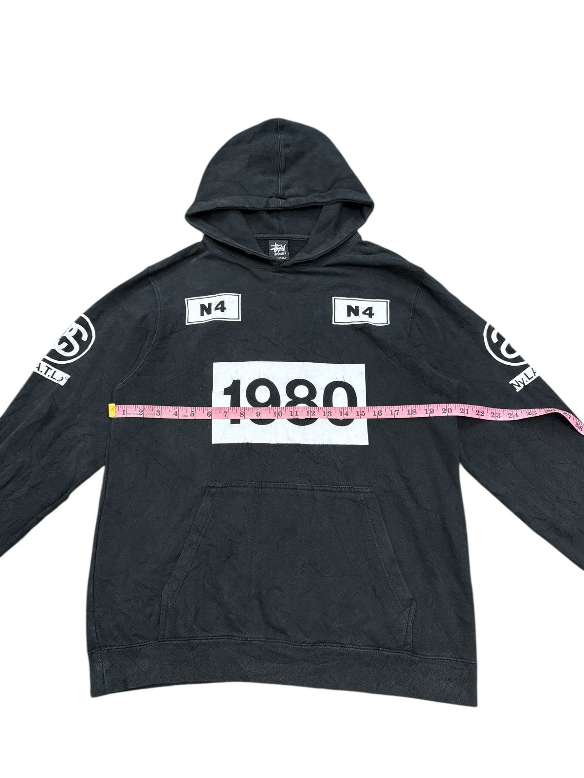 Stussy VINTAGE STUSSY 1980 N4 BIG LOGO HOODIE Size US M / EU 48-50 / 2 - 12 Thumbnail