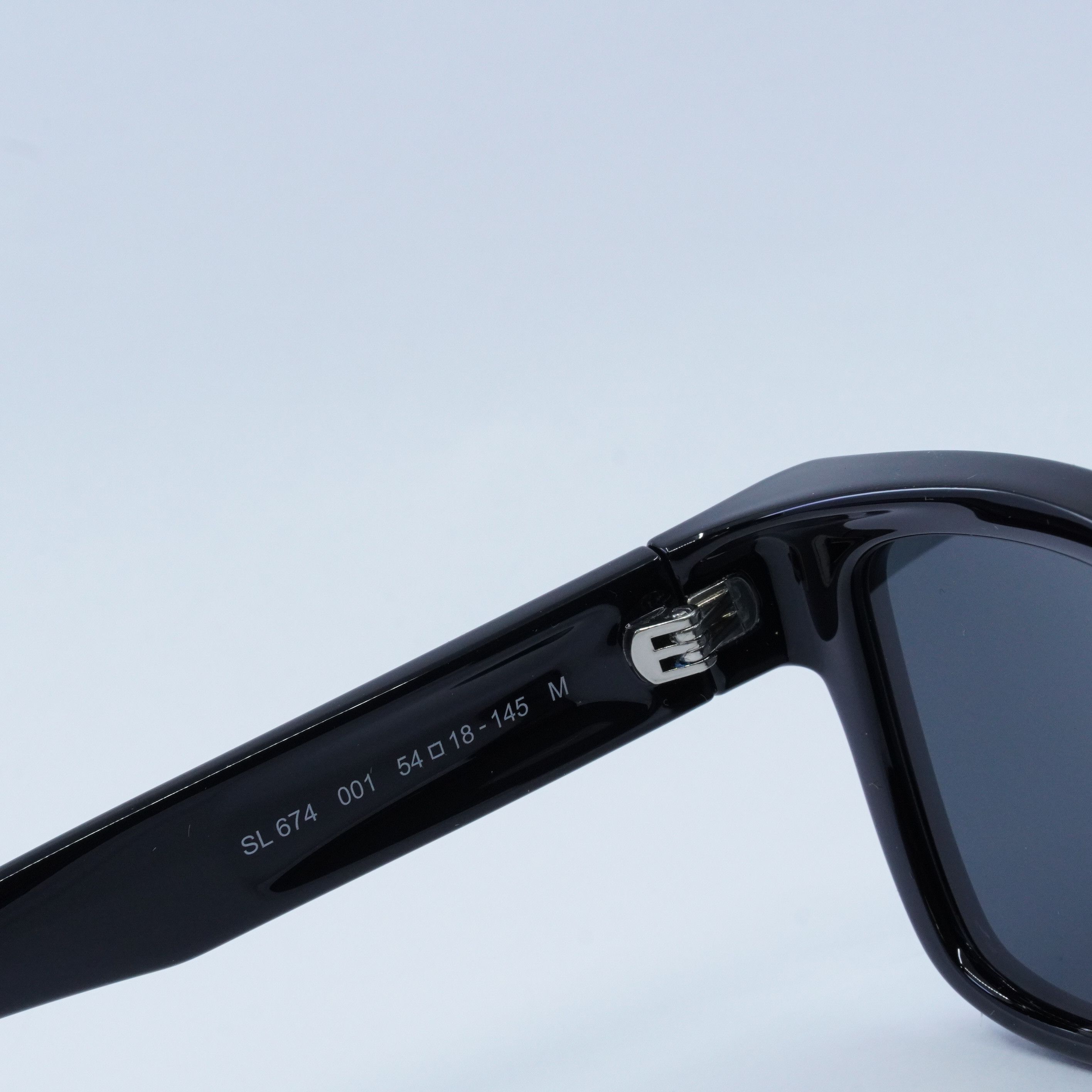 Saint Laurent Paris Saint Laurent SL674 001 Sunglasses Black Square Frame Size ONE SIZE - 10 Thumbnail