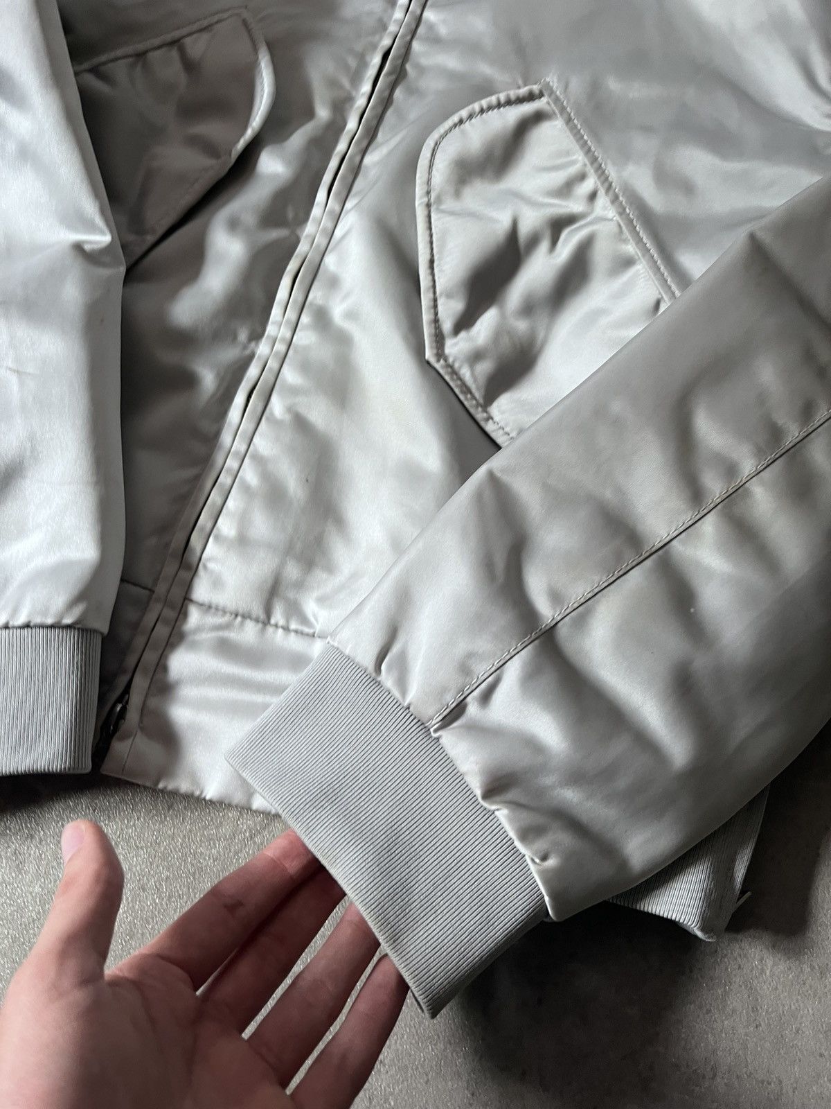 Acne Studios Acne Studios S/S 2017 Mito silver nylon jacket Size US M / EU 48-50 / 2 - 11 Thumbnail