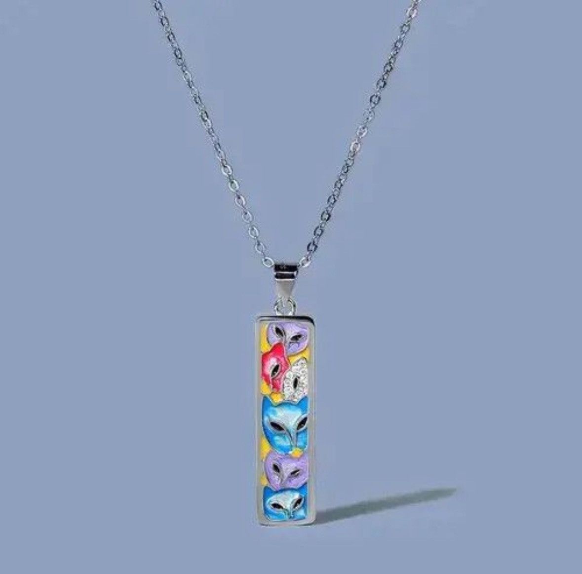 Jewelry Cute Cat Unique Pendant Necklace Size ONE SIZE - 2 Thumbnail