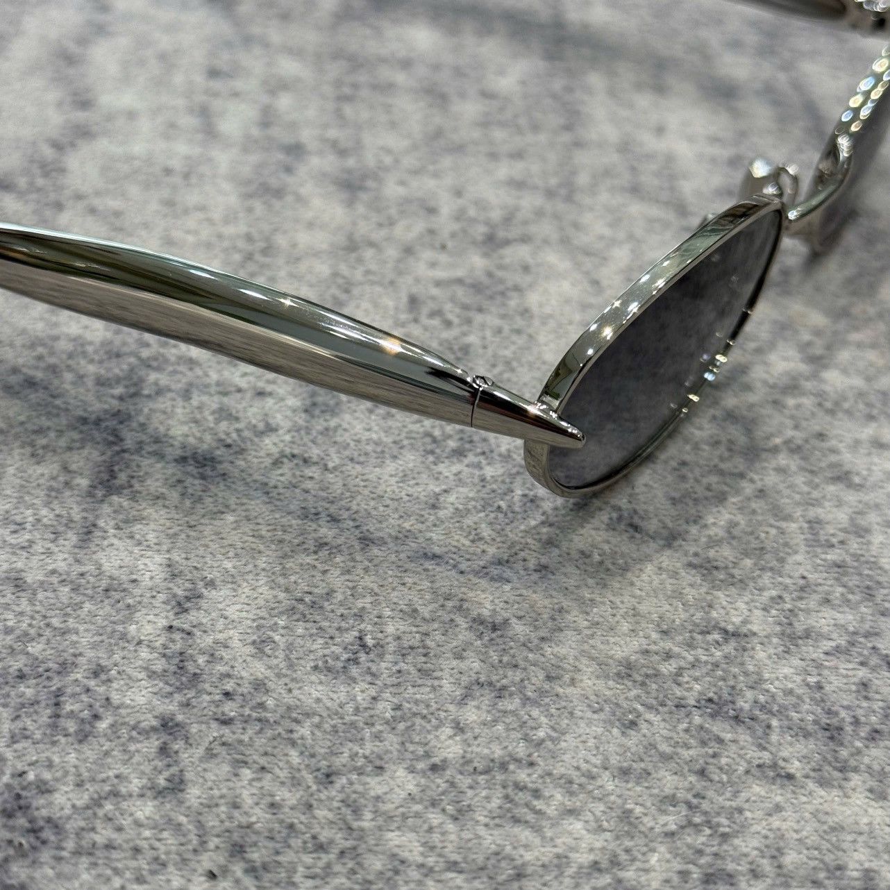 Bottega Veneta BOTTEGA VENETA BV1386S 003 SILVER GREY Size ONE SIZE - 3 Thumbnail